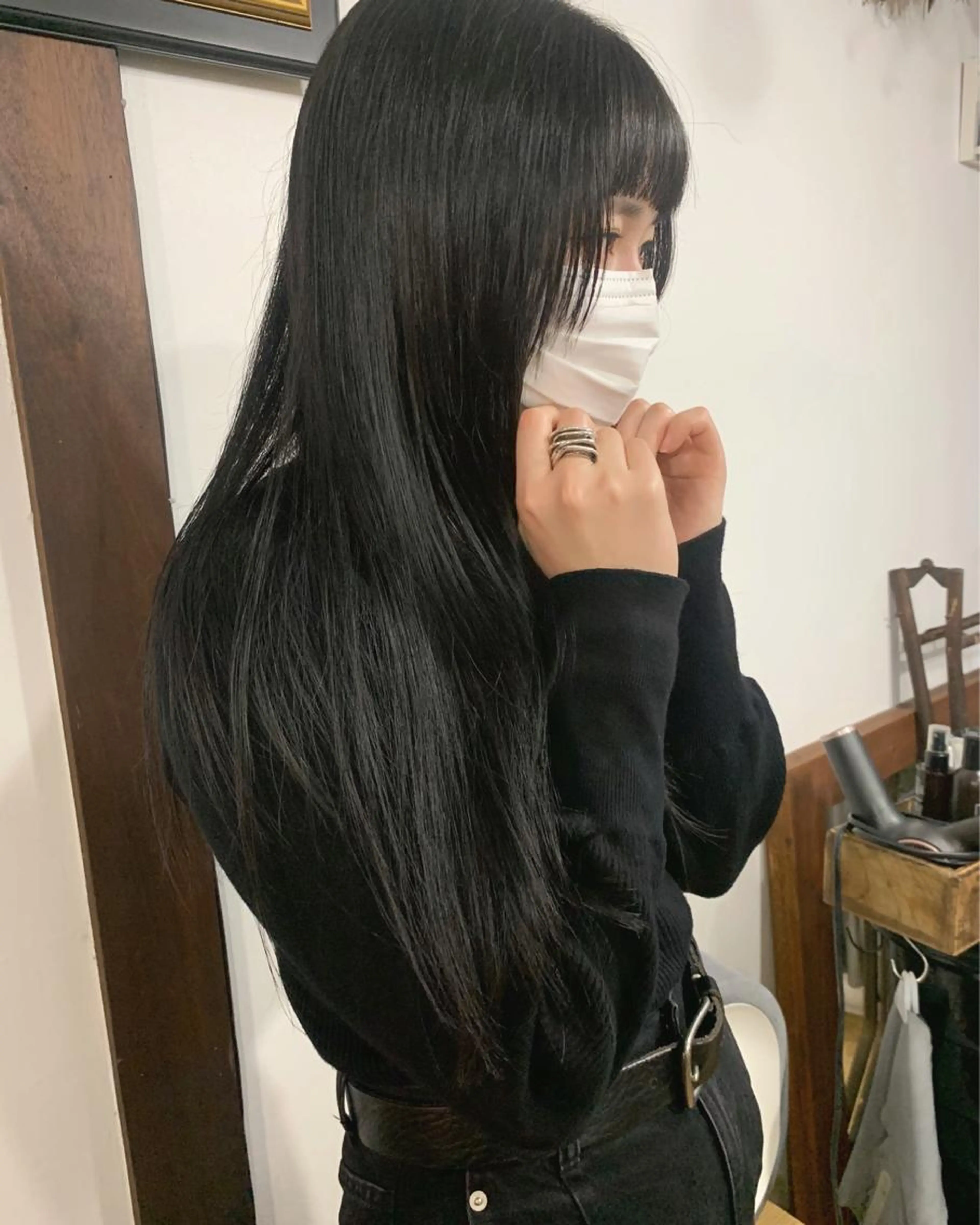 cut ＋straight permの写真