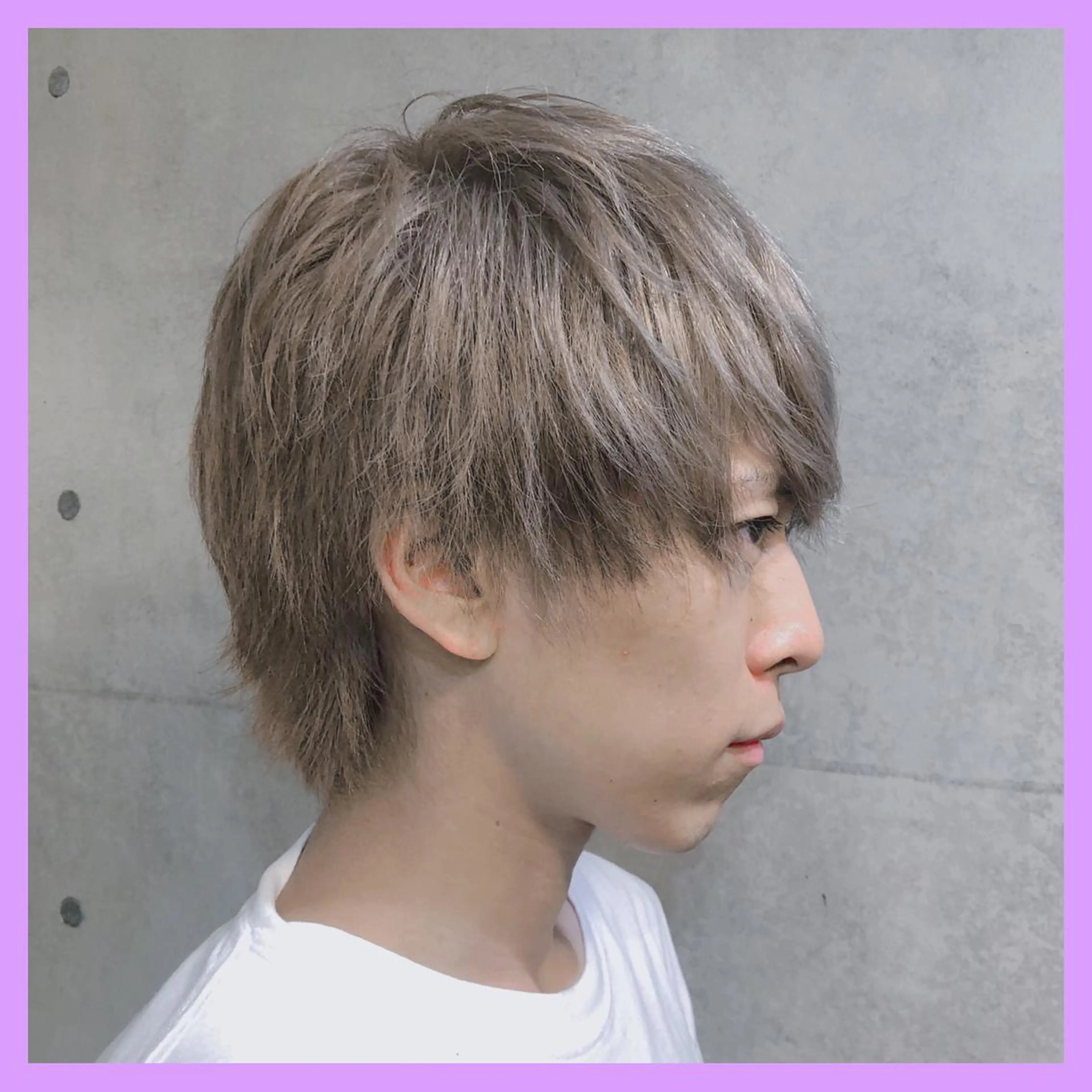 カラー メンズ メンズブリーチ ブリーチ グレージュ ミルクティーグレージュ 髪質改善/ブリーチ /長山遼太郎のヘアスタイル