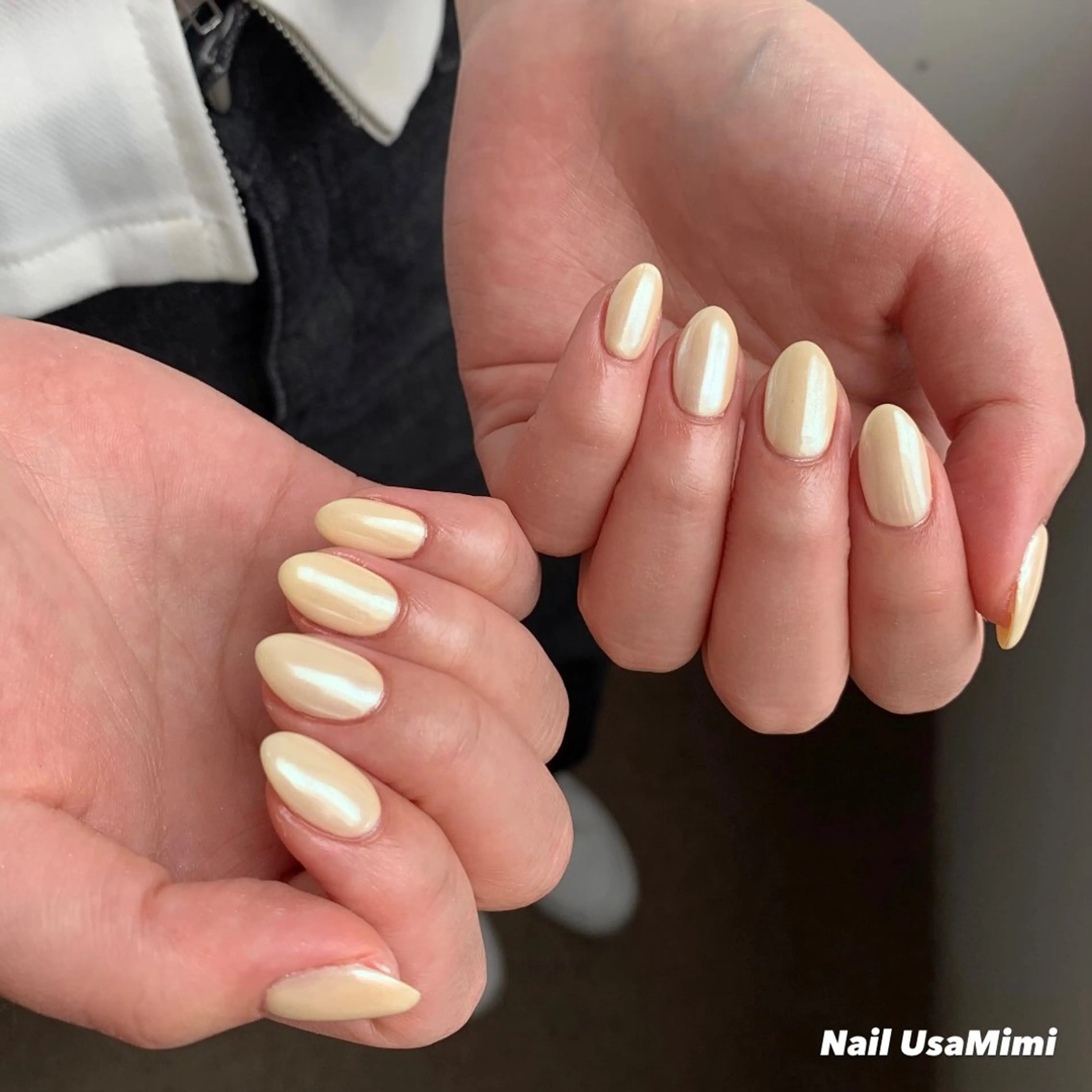 ネイル ジェルネイル マグネットネイル 持ち込み ワンカラーネイル パラジェル 本町ネイルNail UsaMimiのネイルデザイン