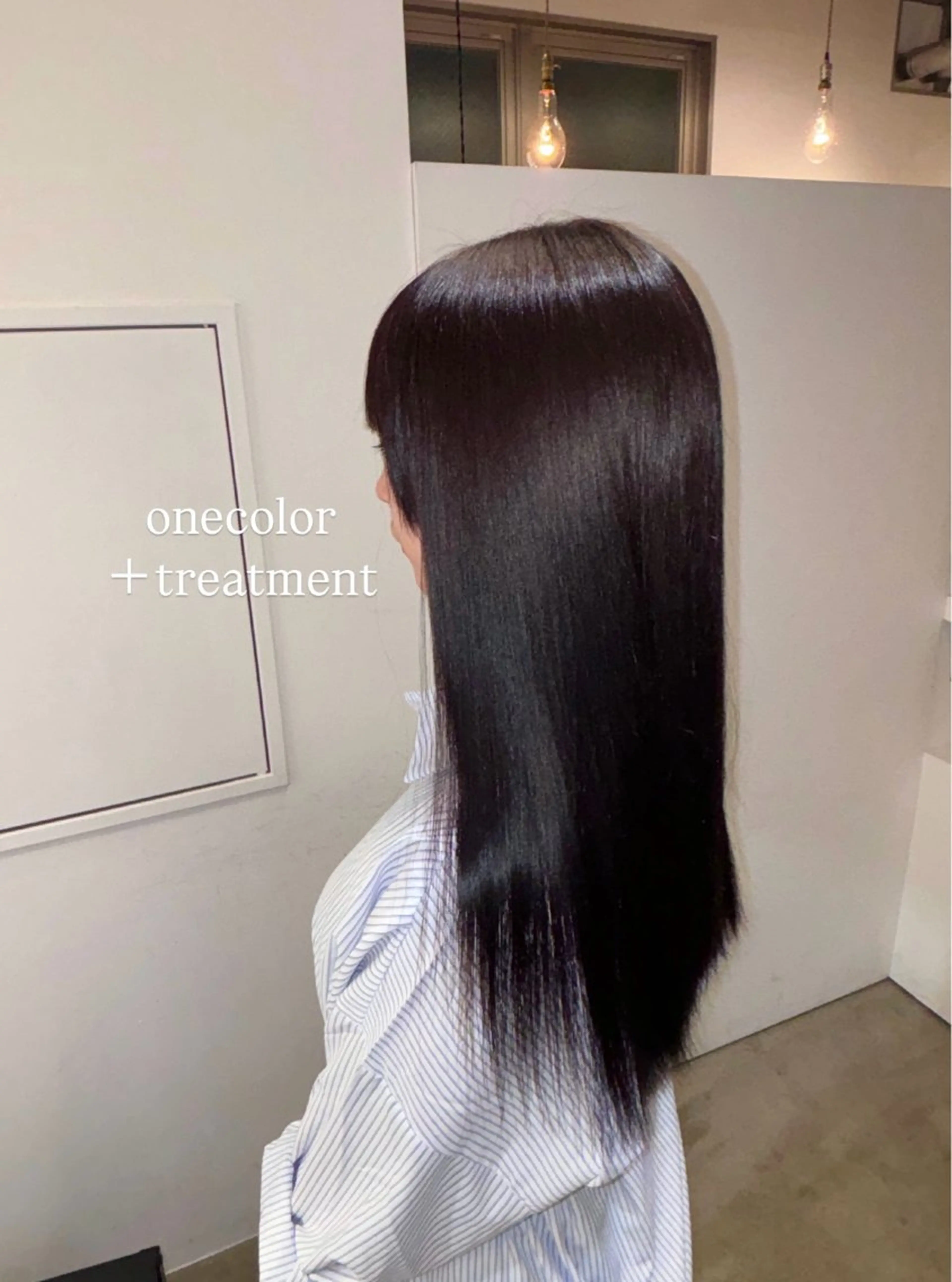 セミロング カラー トリートメント ノボリ モネ ／ Lomaliaのヘアスタイル