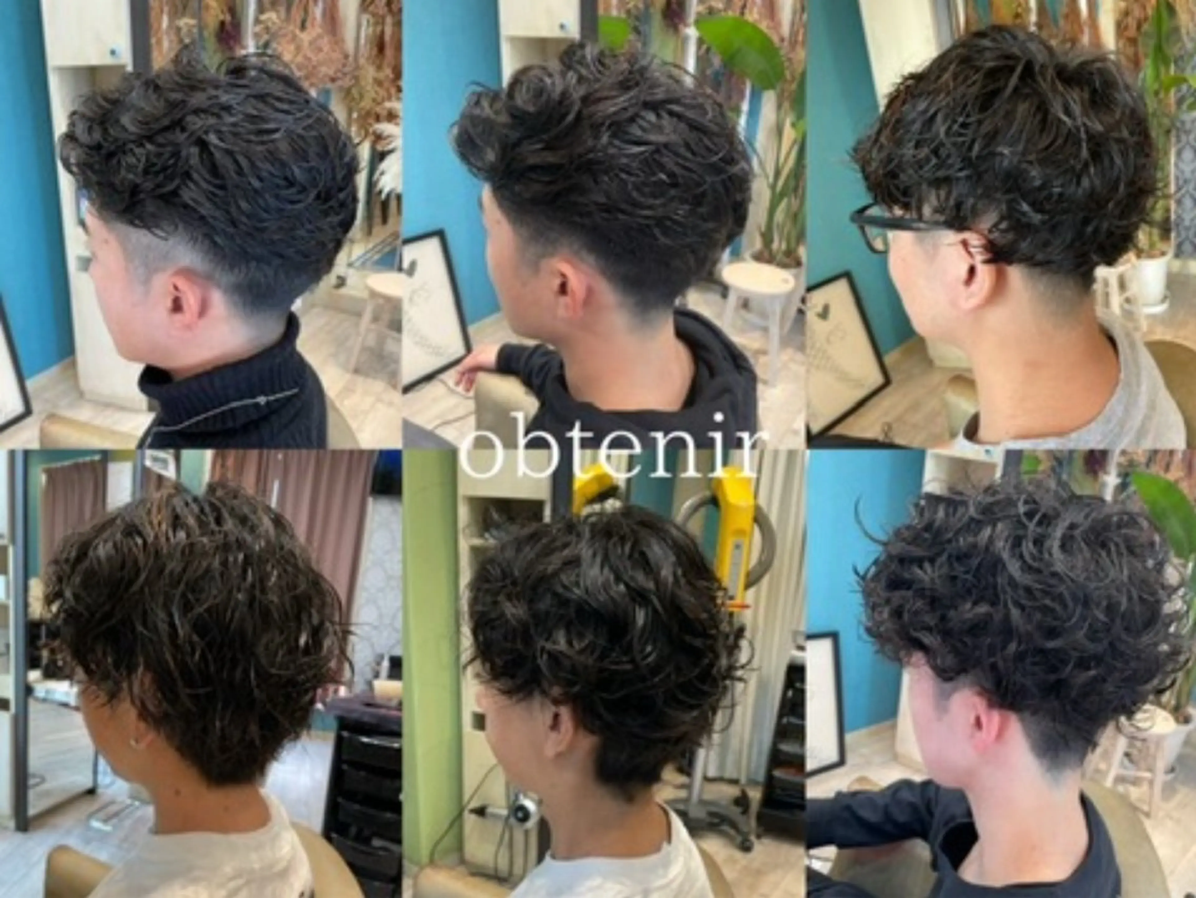 ショート パーマ メンズ ビジネス センターパート カルマパーマ メンズ韓国風 マッシュ カット パーマ Suzuki Atsushiのヘアスタイル