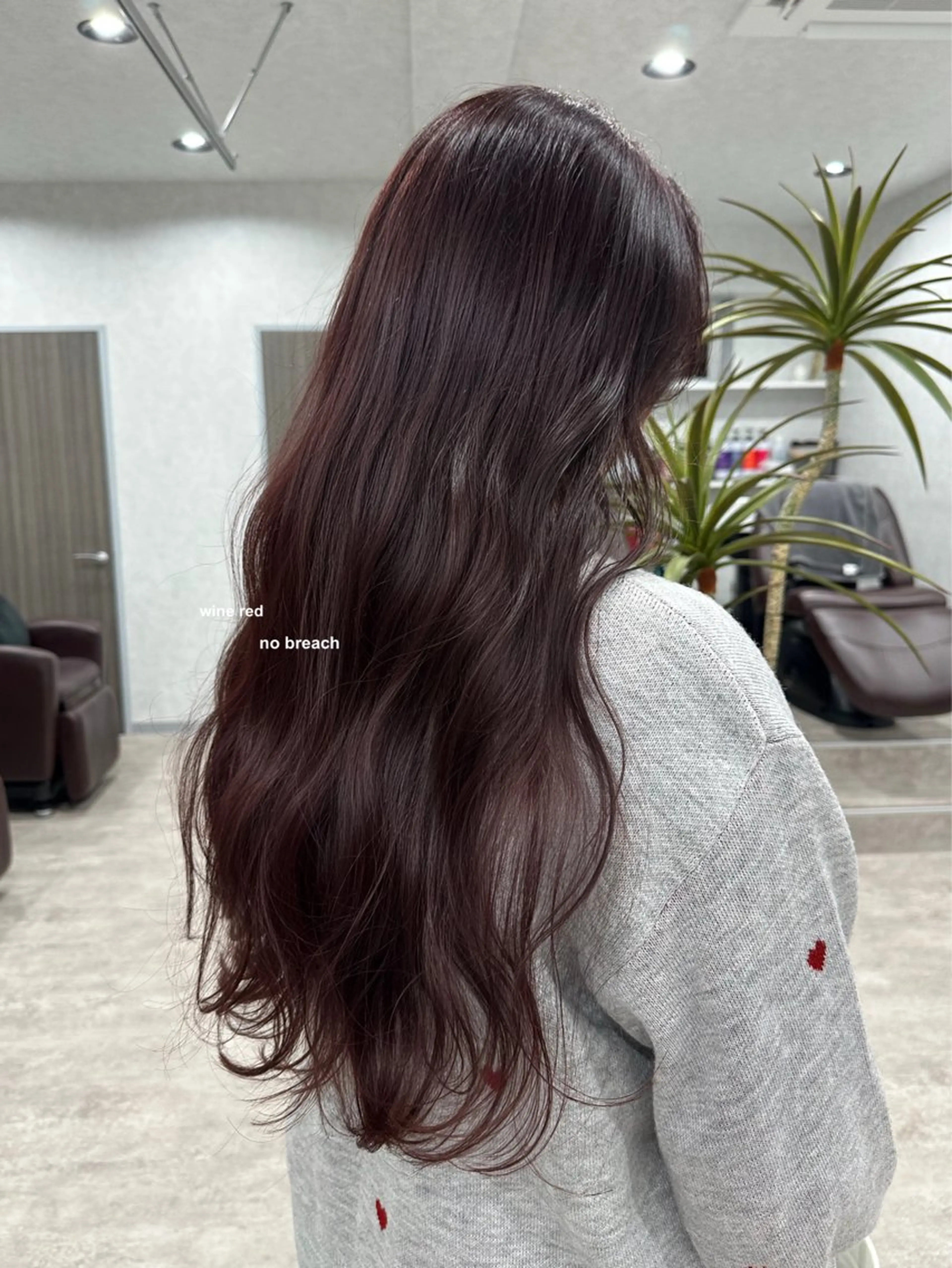 ロング カラー ヘアカラー トリートメント v-lab studio所属・韓国レイヤーカット/ 艶カラー/ noaのヘアスタイル