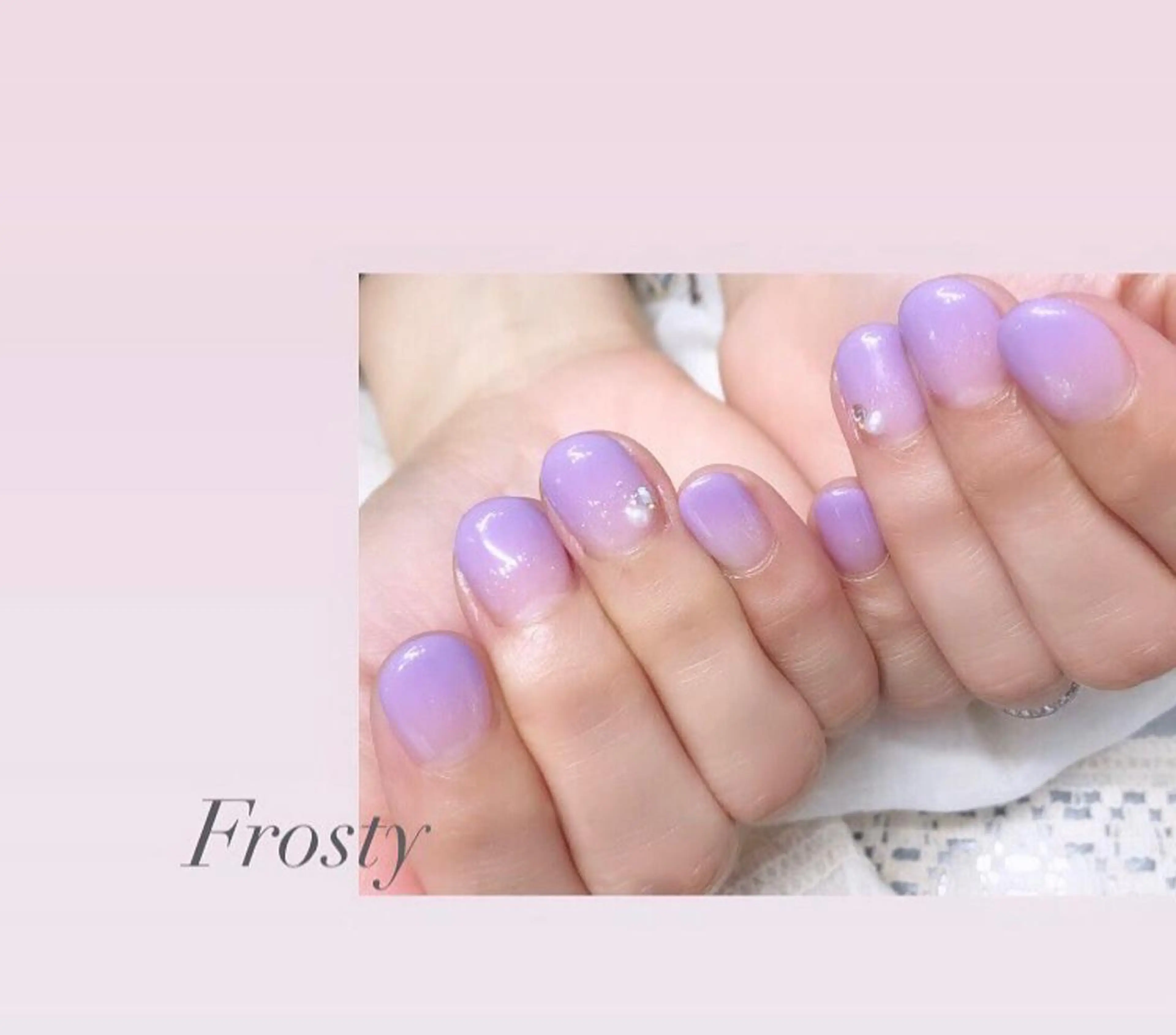 ネイル グラデーション ストーンネイル Mys. 松本結衣のネイルデザイン