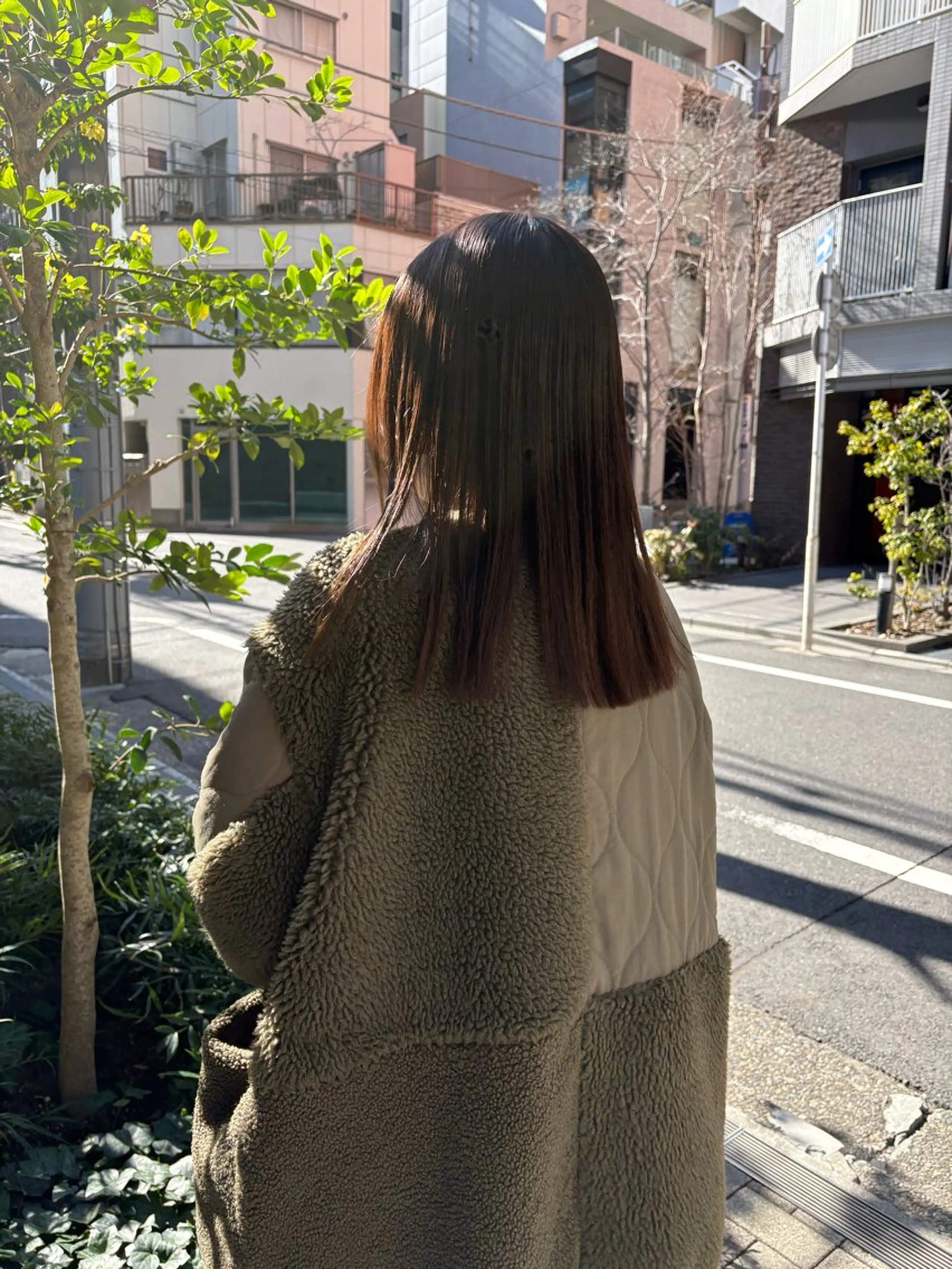 セミロング カラー カット ヘアカラー 縮毛矯正 eri kinjoのヘアスタイル