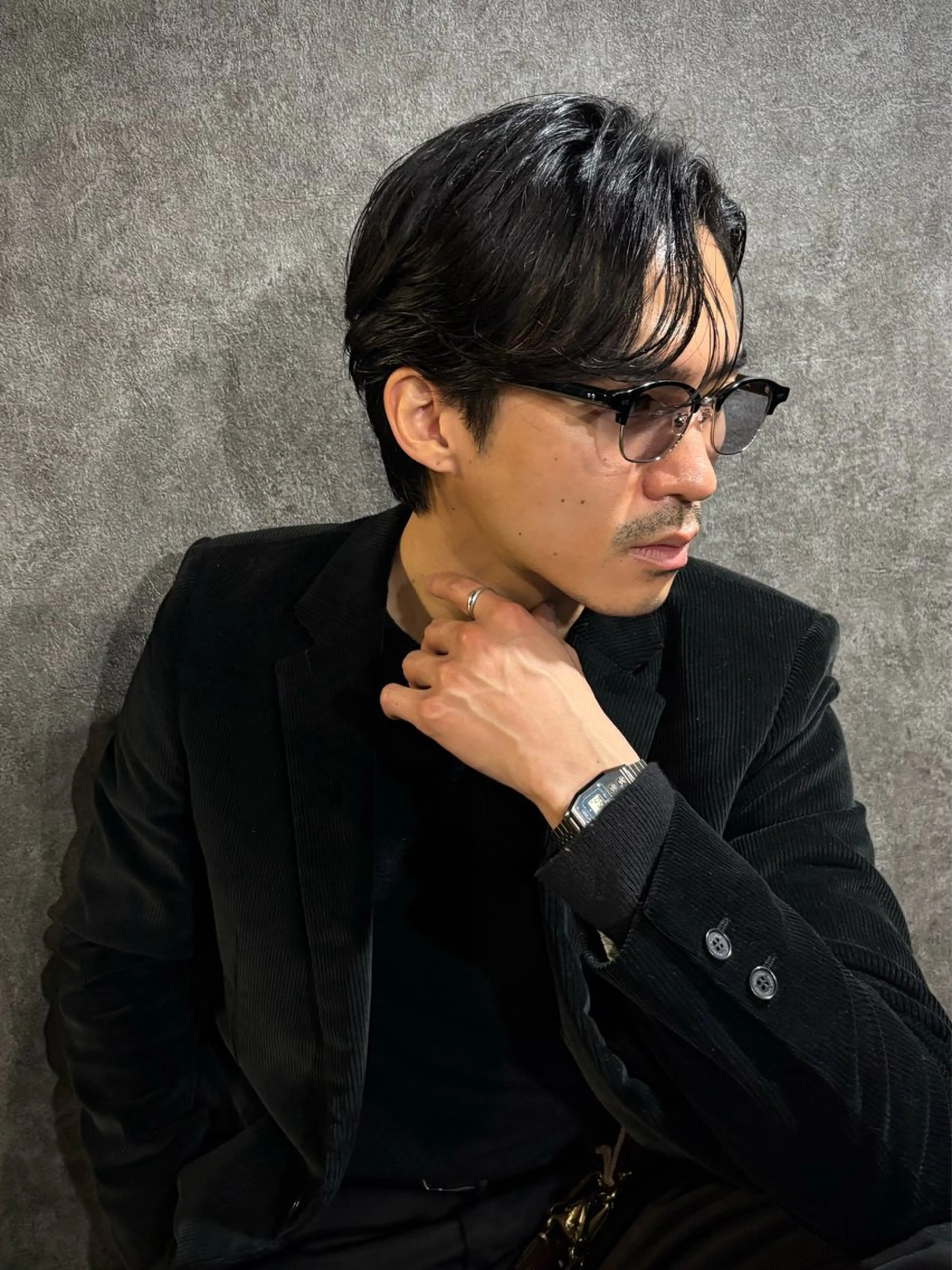 ショート メンズ カット パーマ トリートメント ヘアセット メンズパーマ/難波/ 心斎橋　室園亮佑のヘアスタイル