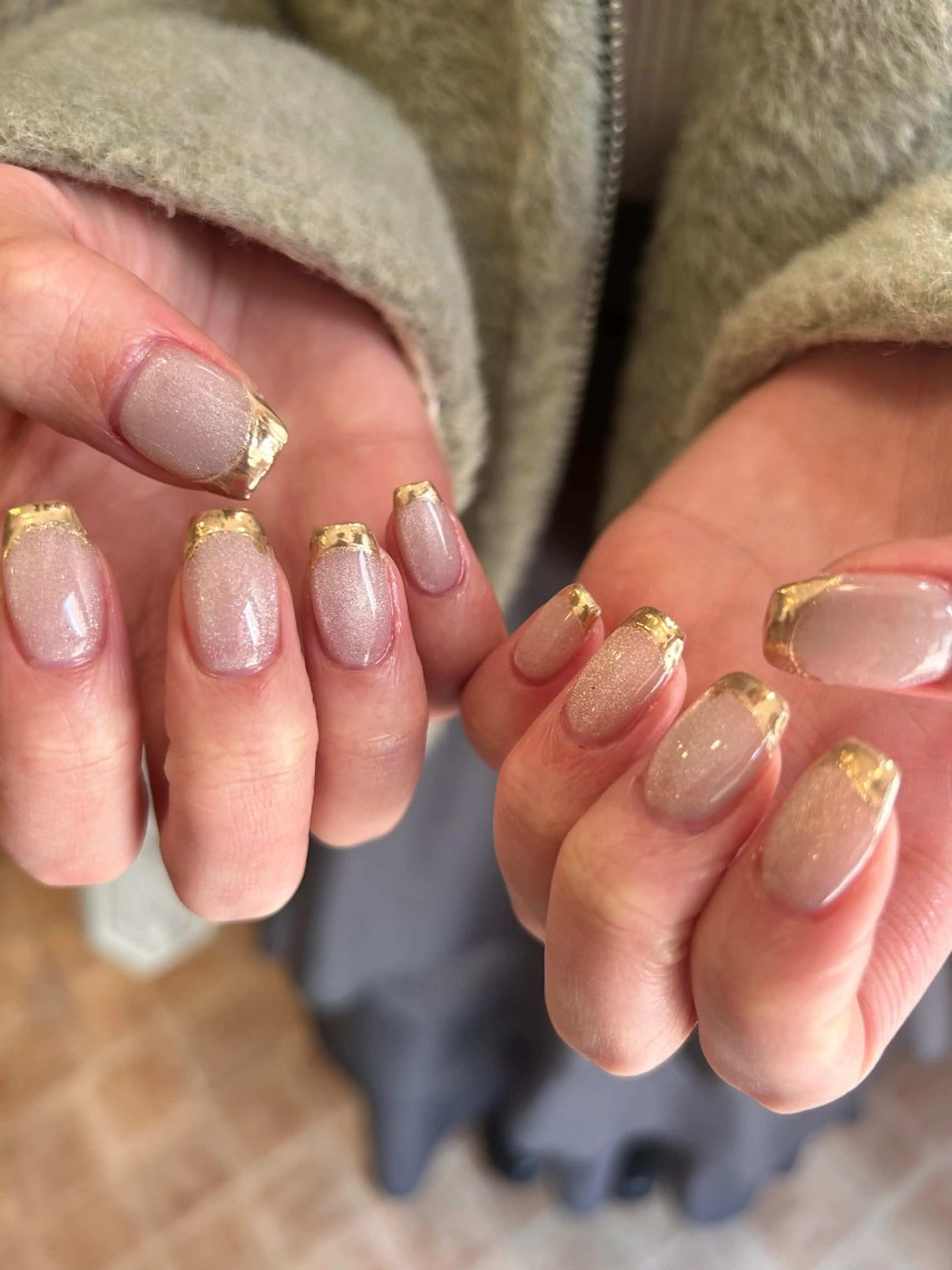 ネイル フレンチネイル マグネットネイル ミラーネイル 小野寺 千尋のネイルデザイン