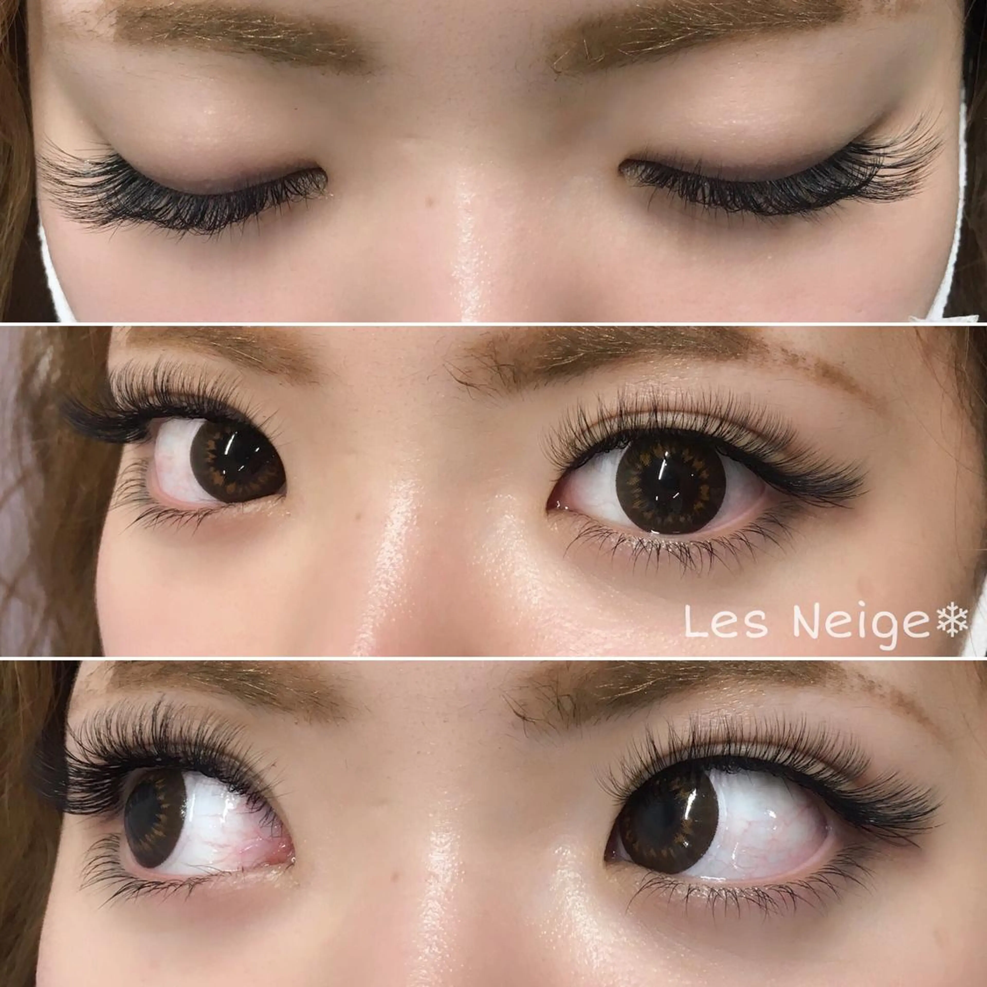 マツエク・マツパ ボリュームラッシュ Les Neigeのマツエク・マツパデザイン