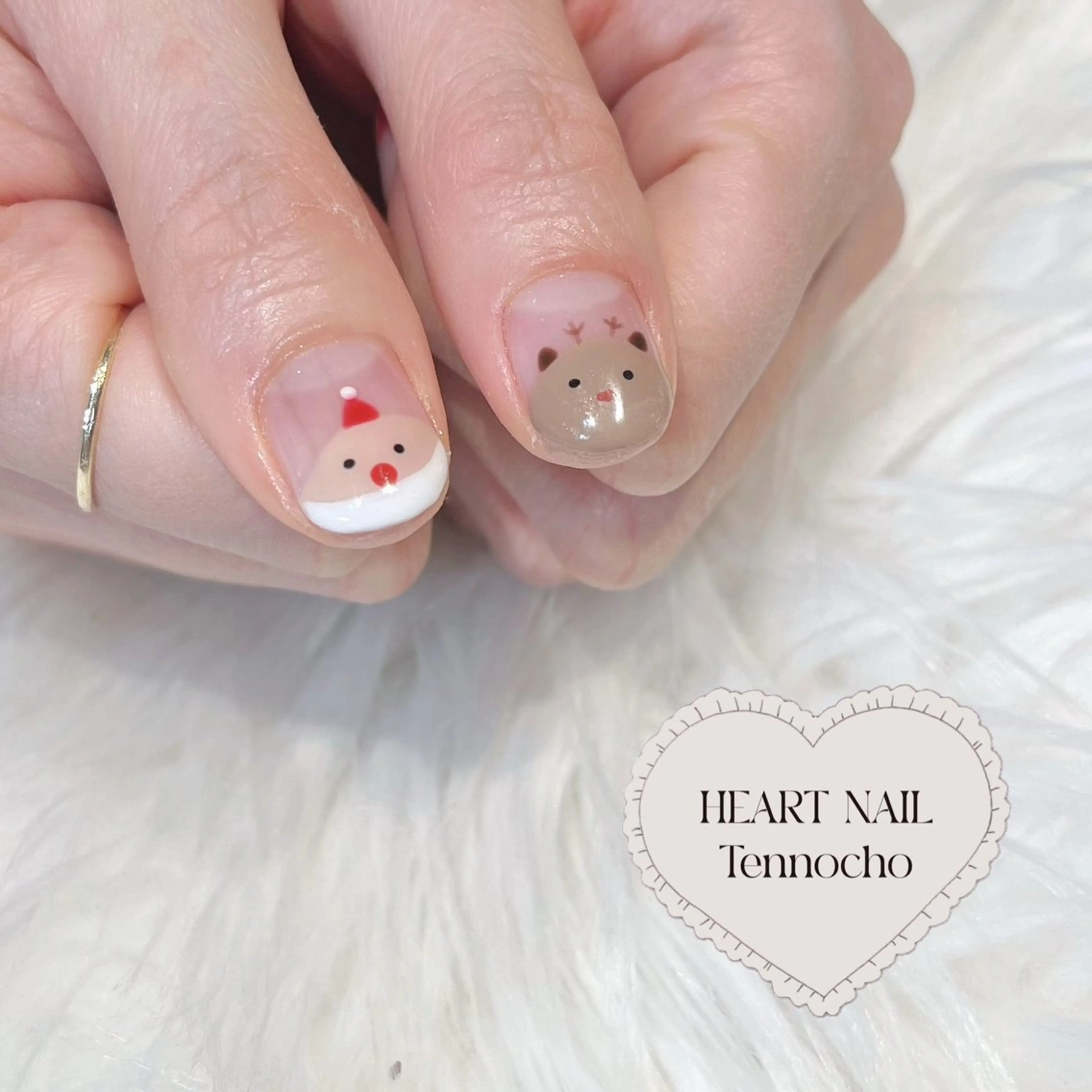 ネイル 冬ネイル クリスマス はあとねいる天王町店所属・HARUKA 🐼のネイルデザイン