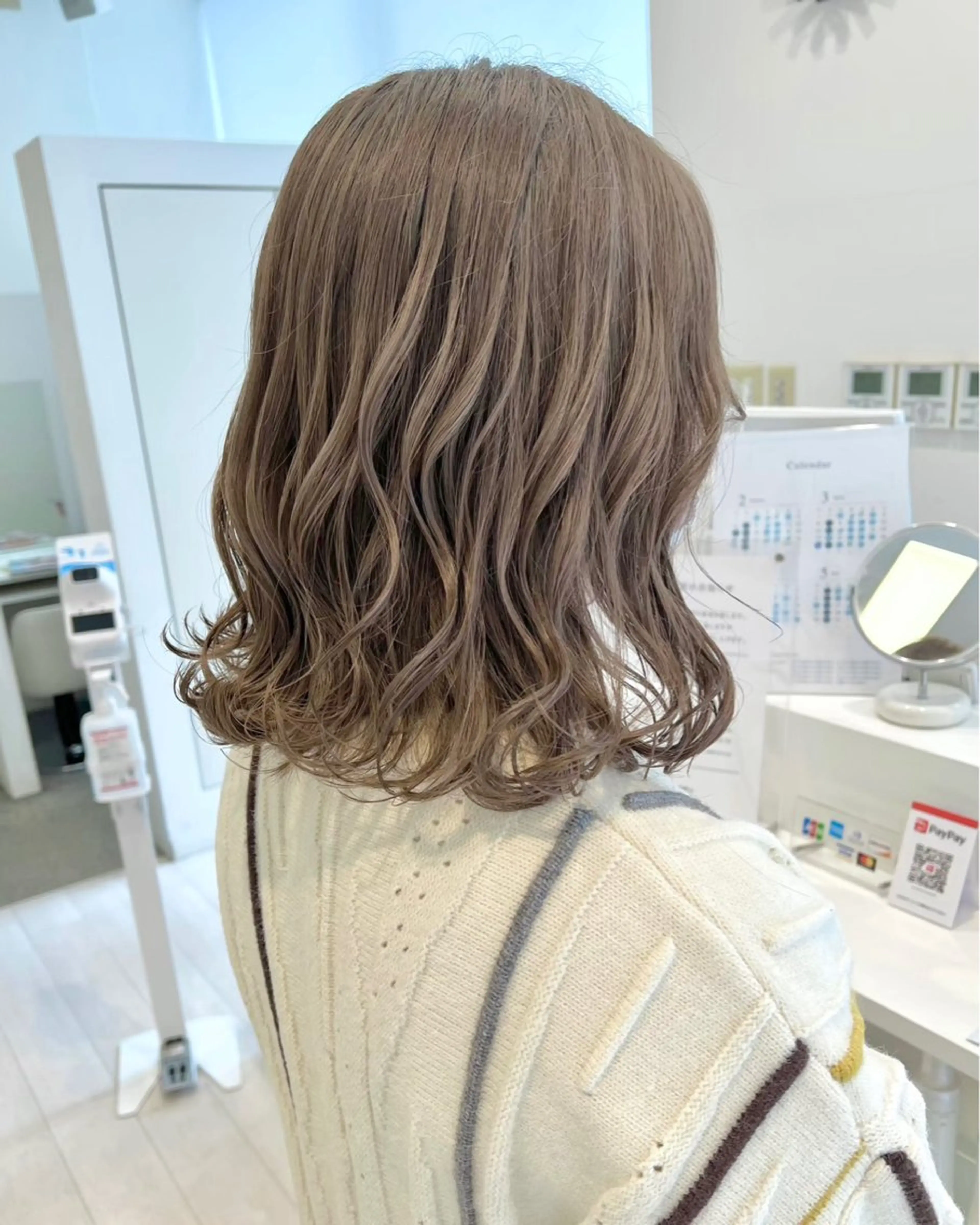 ミディアム カラー ブリーチ ケアブリーチ ブリーチなしカラー ヘアカラー ParveMix￤ 大賀さつき🍨🤍のヘアスタイル