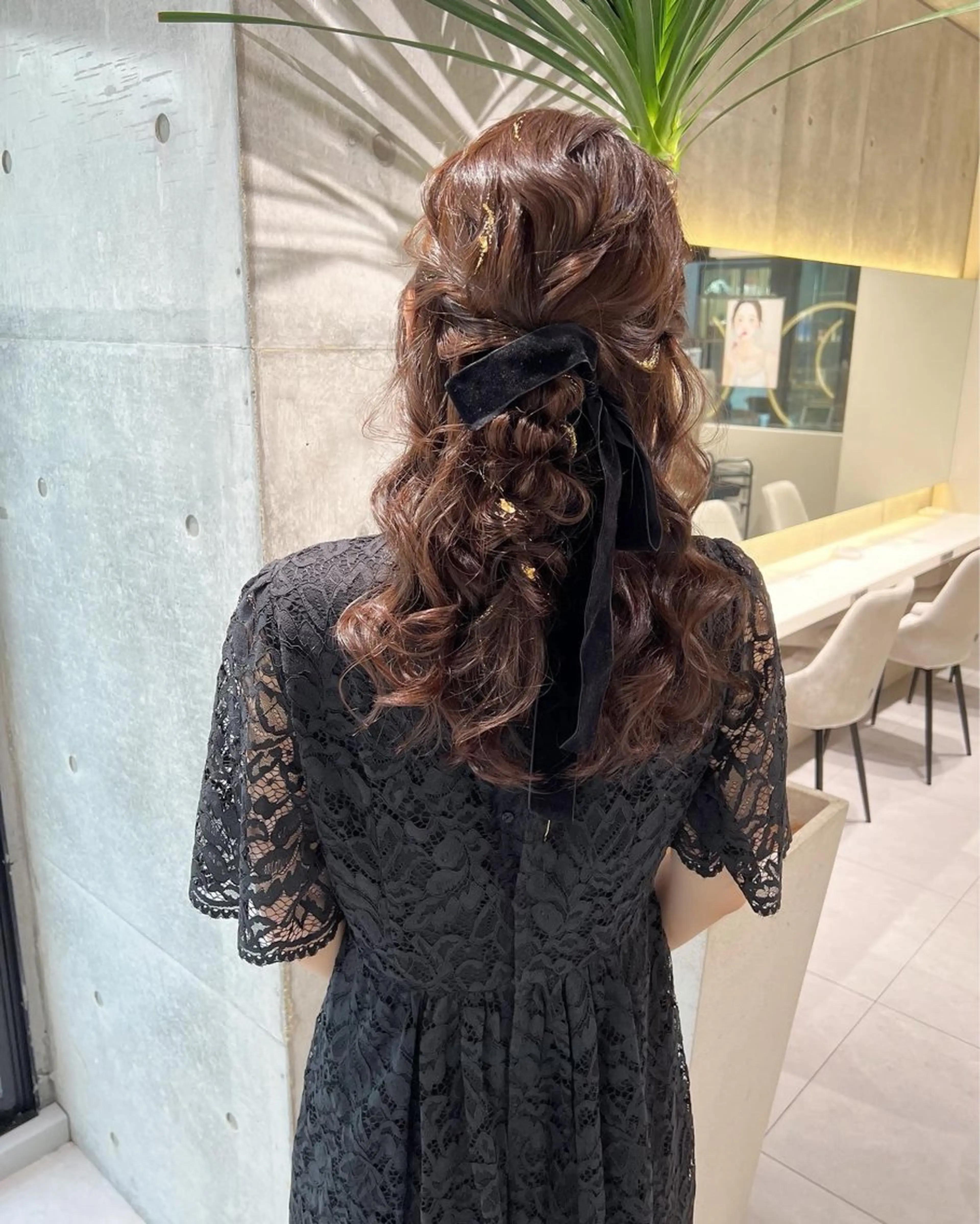 セミロング ヘアアレンジ ヘアセット はるか/ヘアアレンジ カチモリ・ゆるふわのヘアスタイル