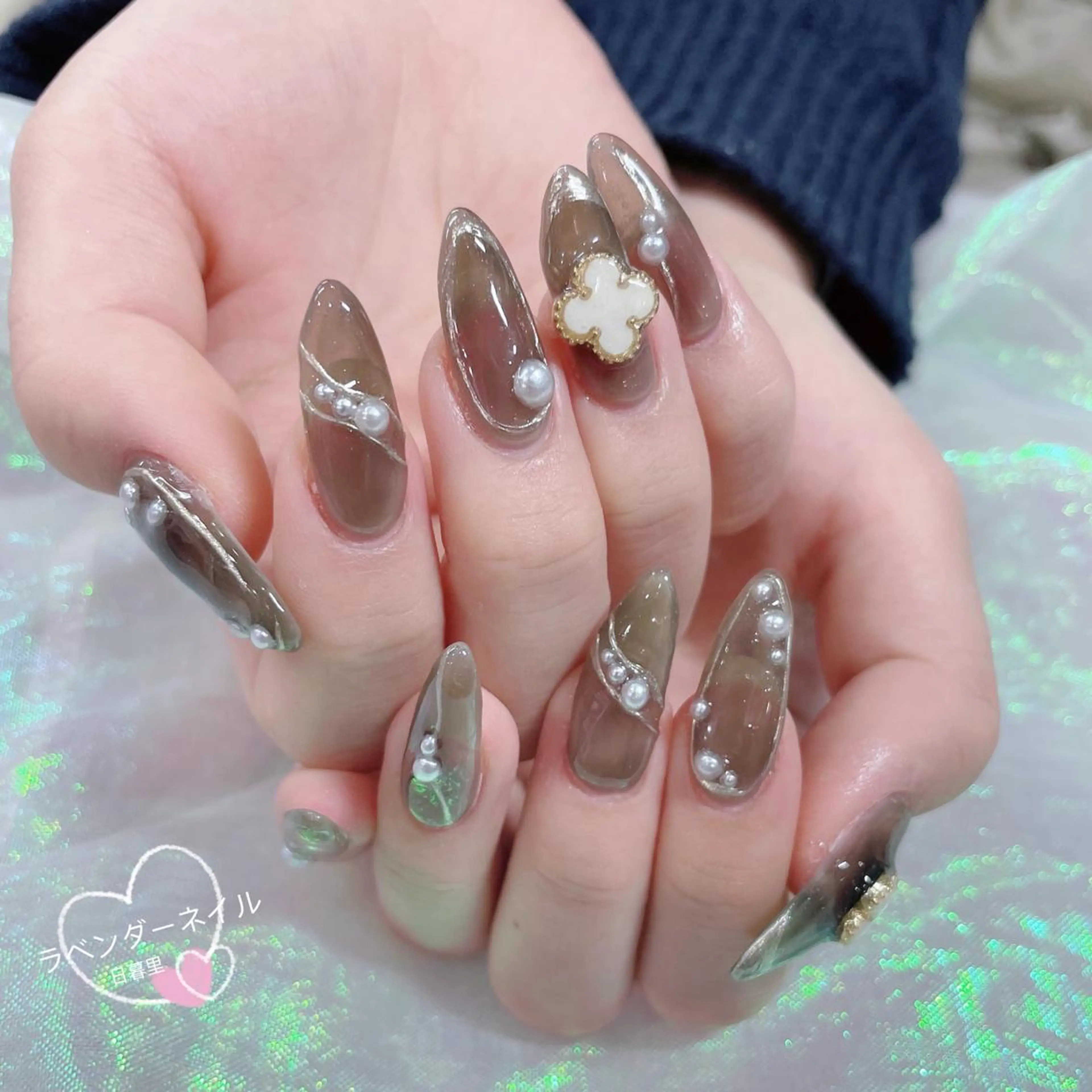 ネイル ハンドネイル フットネイル ラベンダー💖日暮里 ルル💖ネイルのネイルデザイン