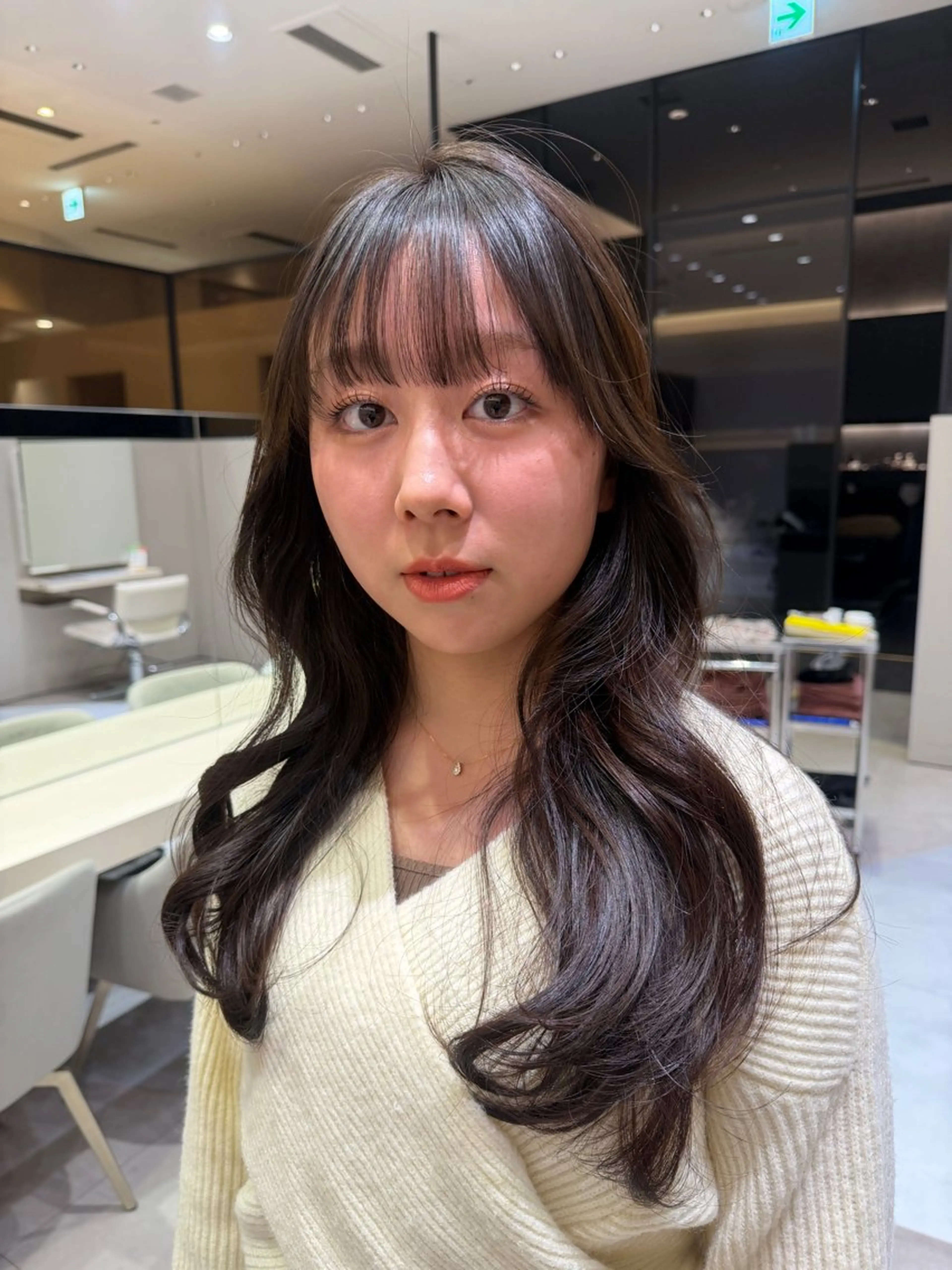 透明感カラー＋髪質改善トリートメント＋撮影の写真