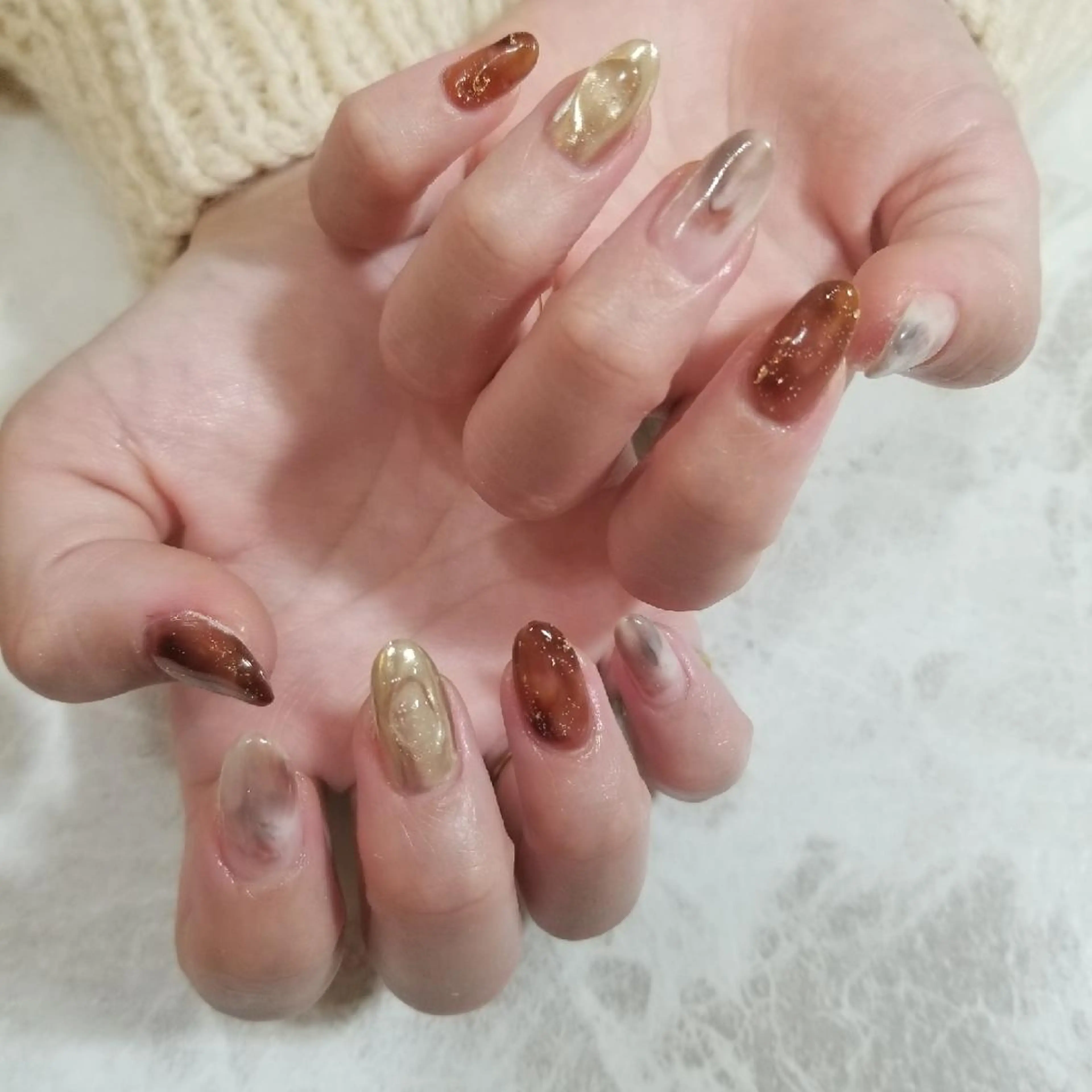 ネイル ハンドネイル nijiiro🌈 サトウのネイルデザイン