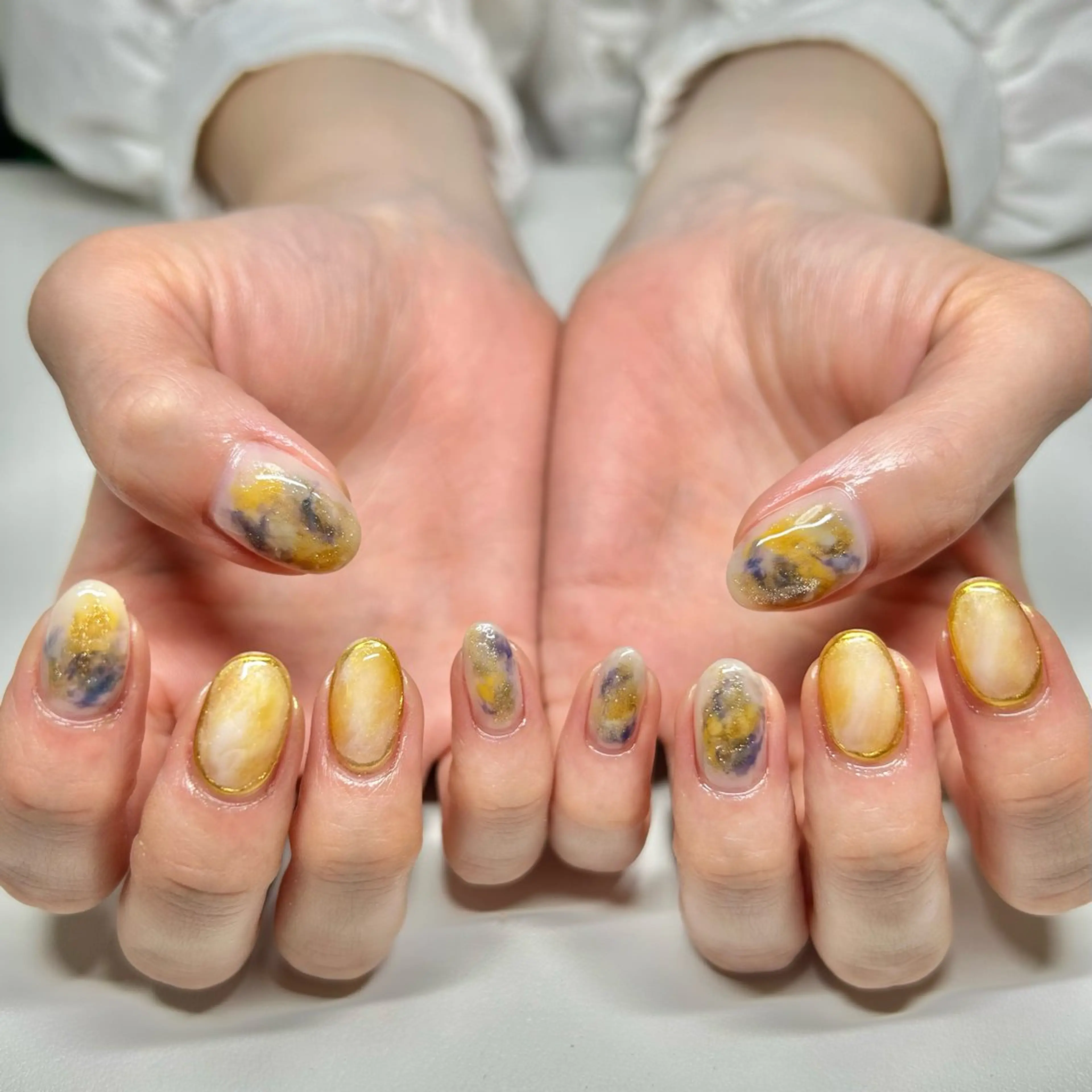 ネイル ニュアンスネイル ハンドネイル aliengirl Ayuのネイルデザイン