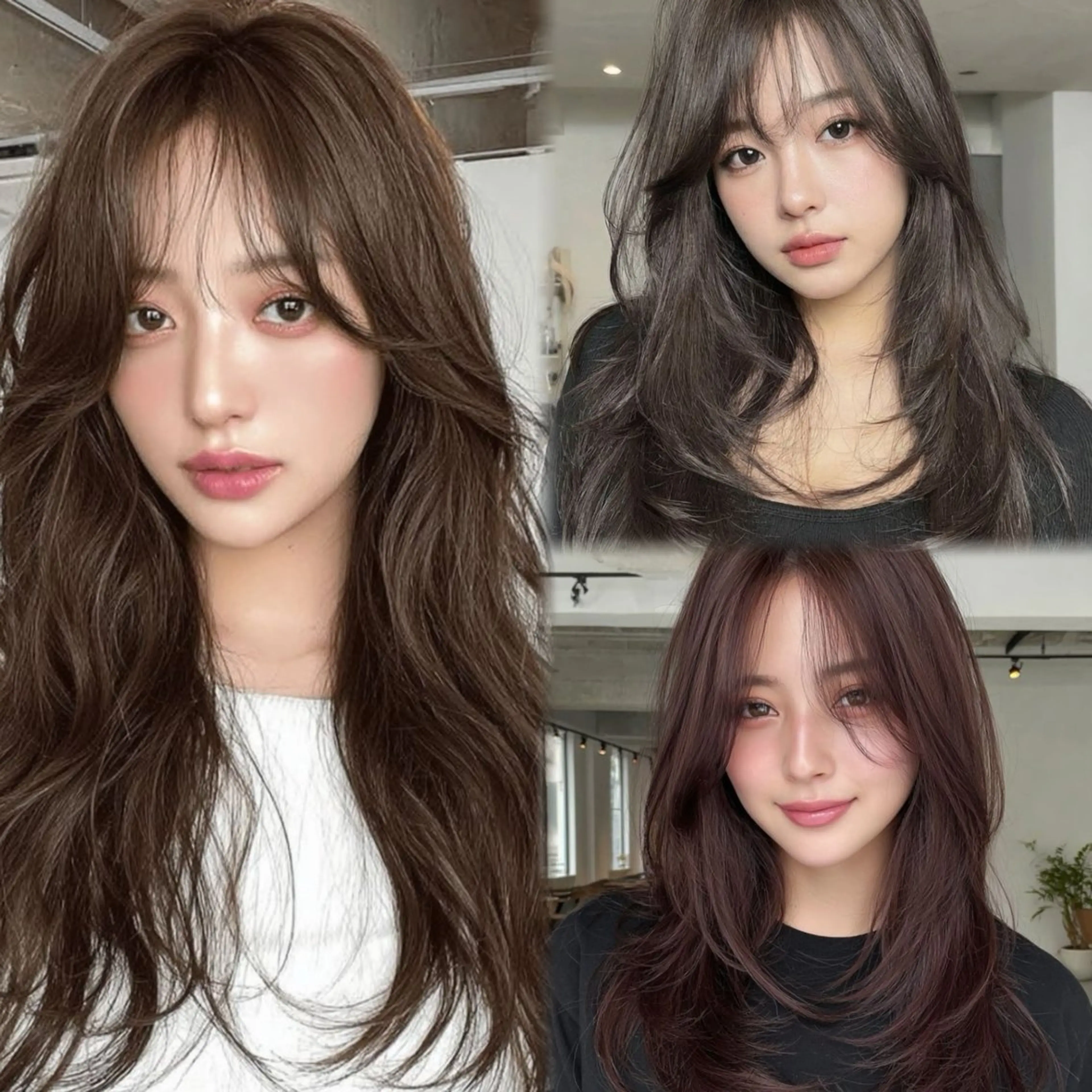 ロング カラー カット ヘアカラー トリートメント 🪡韓国レイヤー /髪質改善/菊池🪡のヘアスタイル