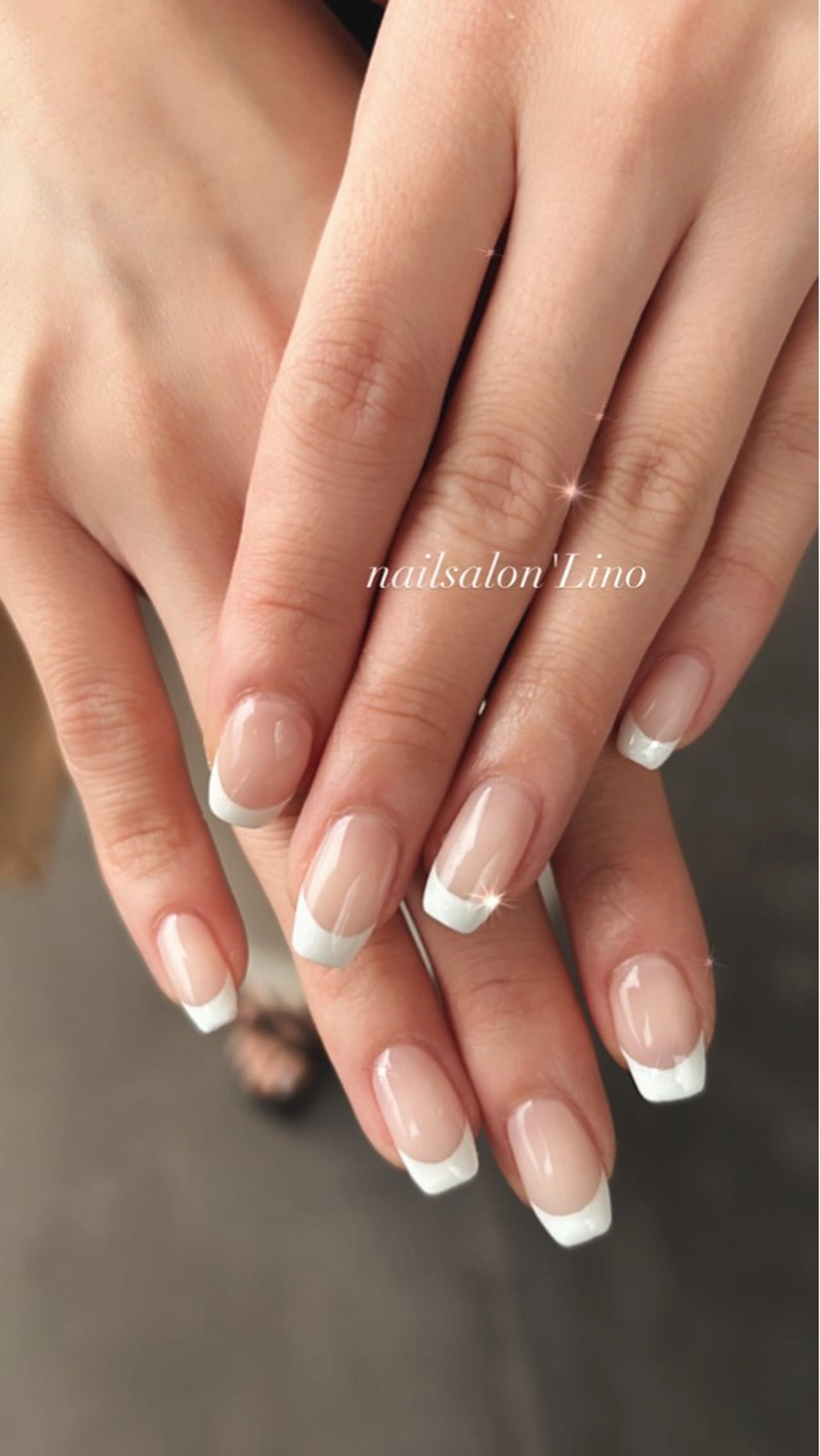 ネイル フレンチネイル シンプルネイル ハンドネイル Lino𓂃⟡.· Chizuruのネイルデザイン