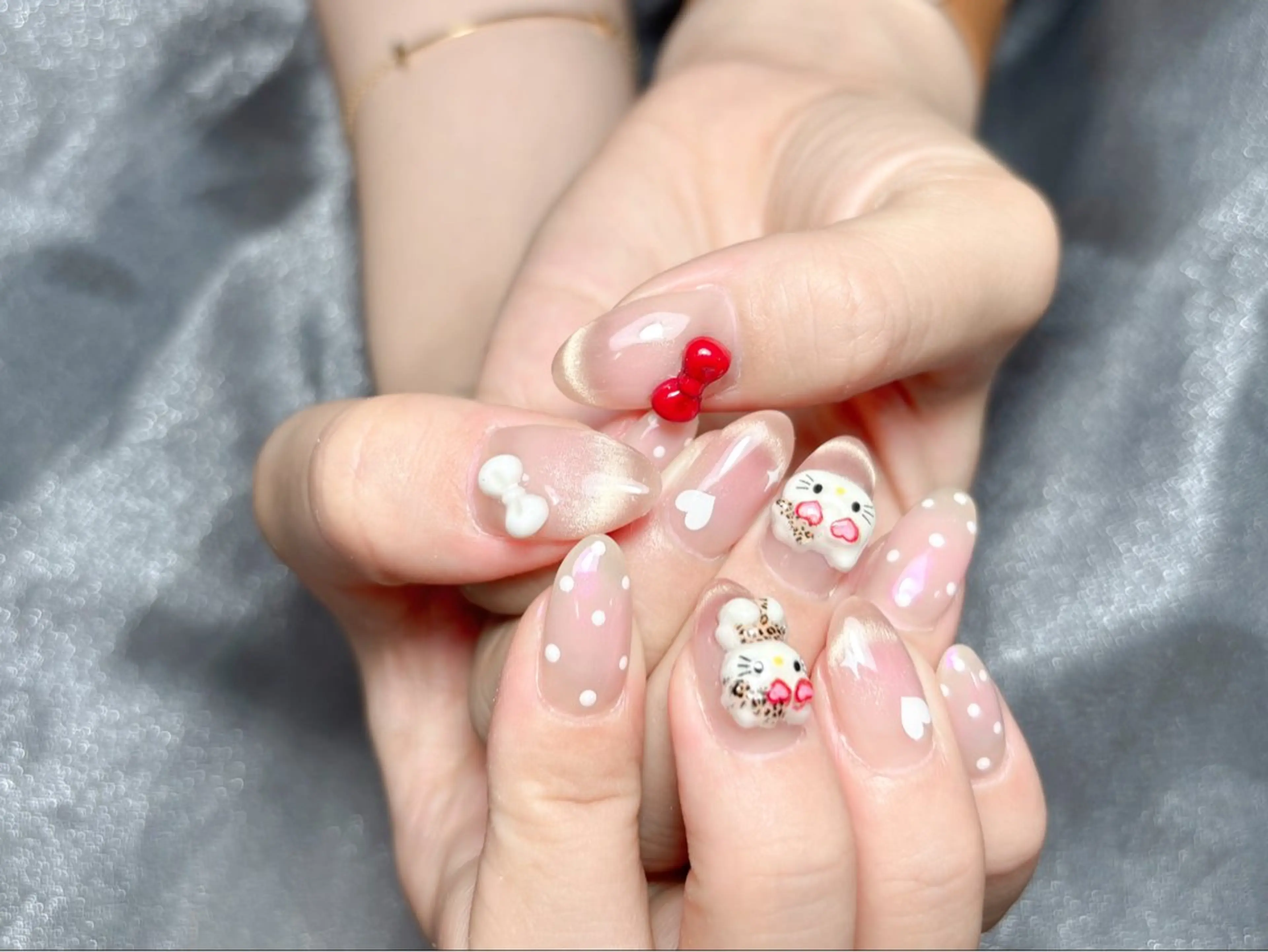 ネイル ハンドネイル H3 Nail Tsuki🦋💙のネイルデザイン