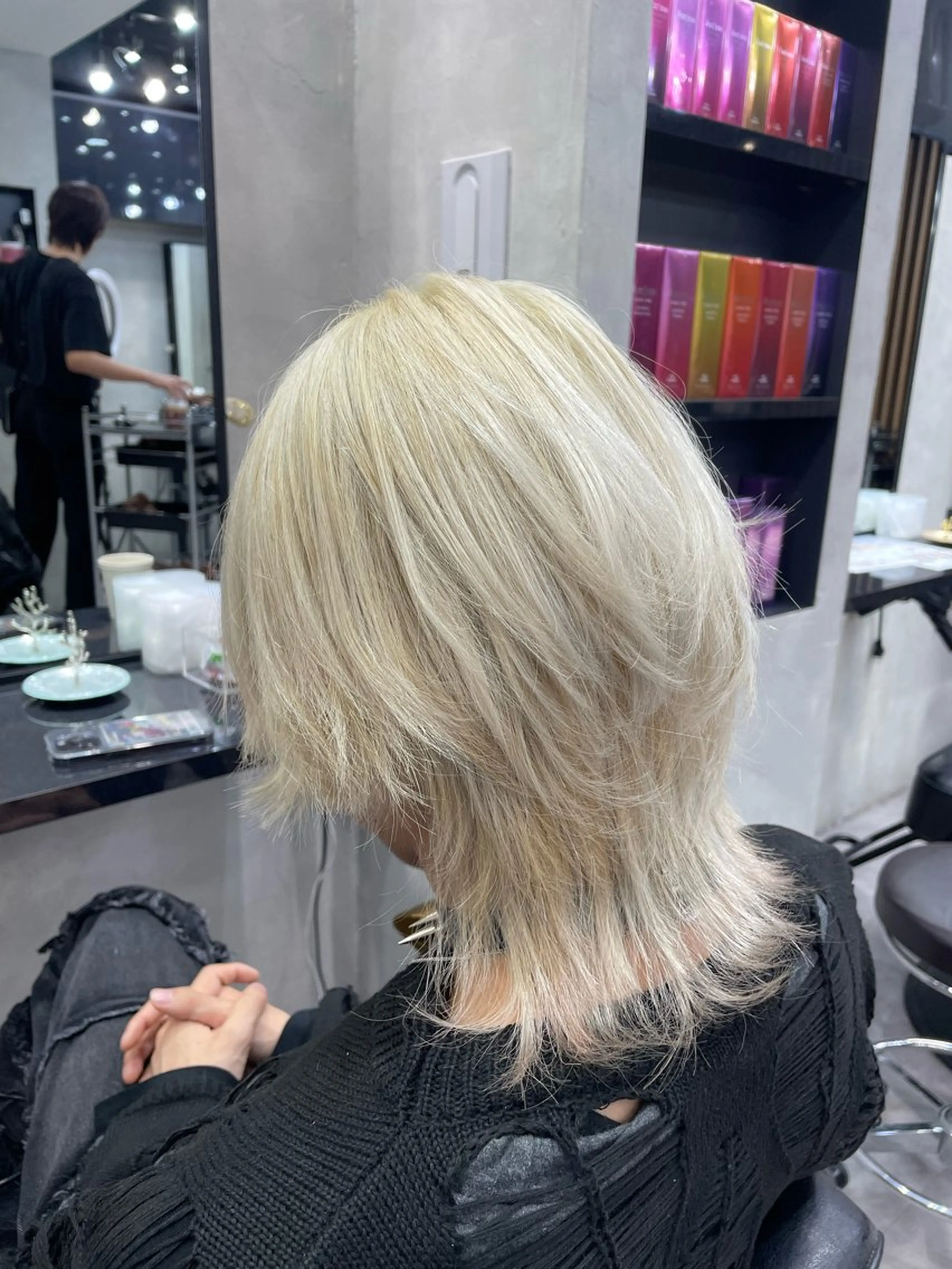 ショート ショートヘア ウルフカット ヘアカラー トリートメント 👑最高級エクステ 👑新宿/タイセイのヘアスタイル