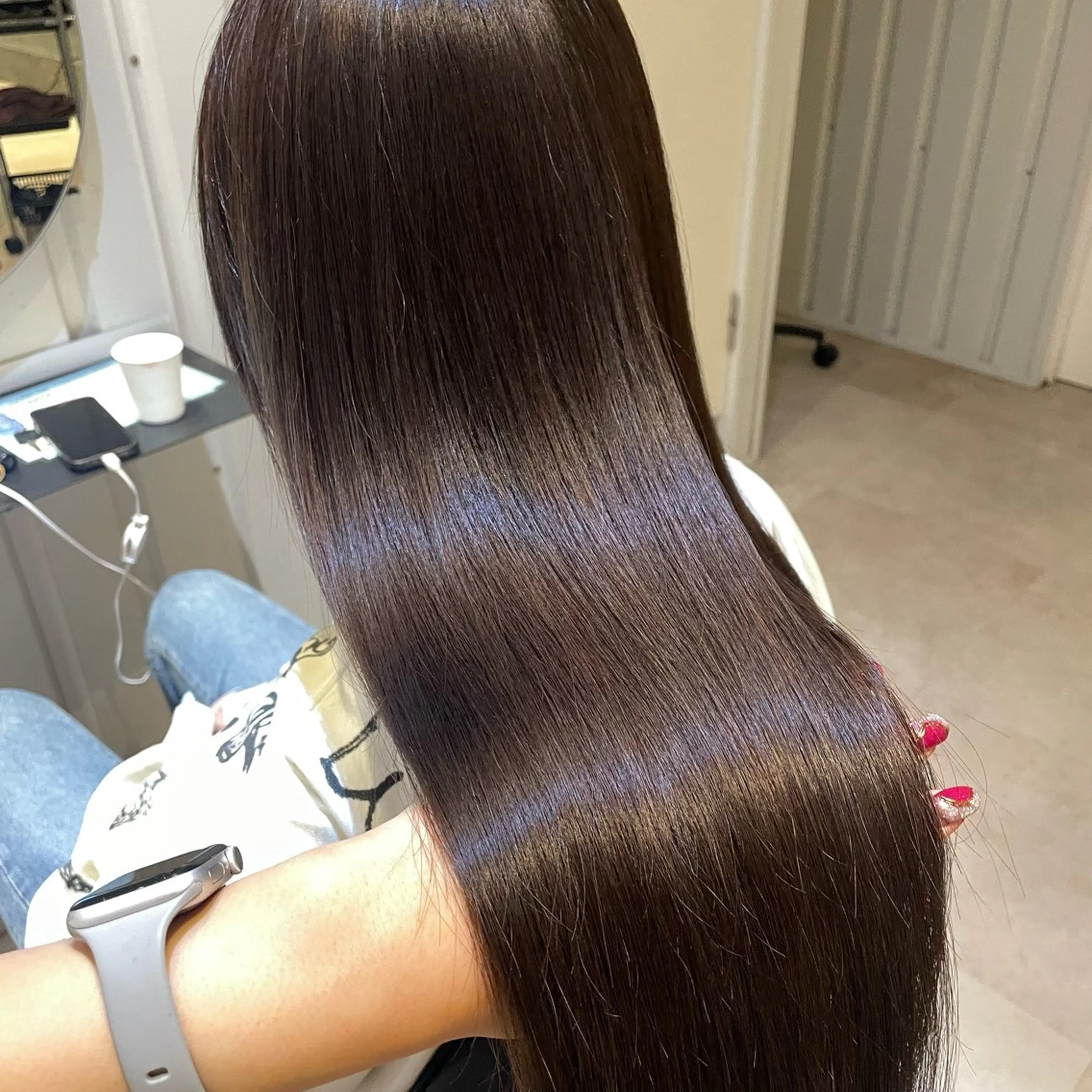 ロング カラー 💘韓国レイヤー上 品カラーruru💘のヘアスタイル