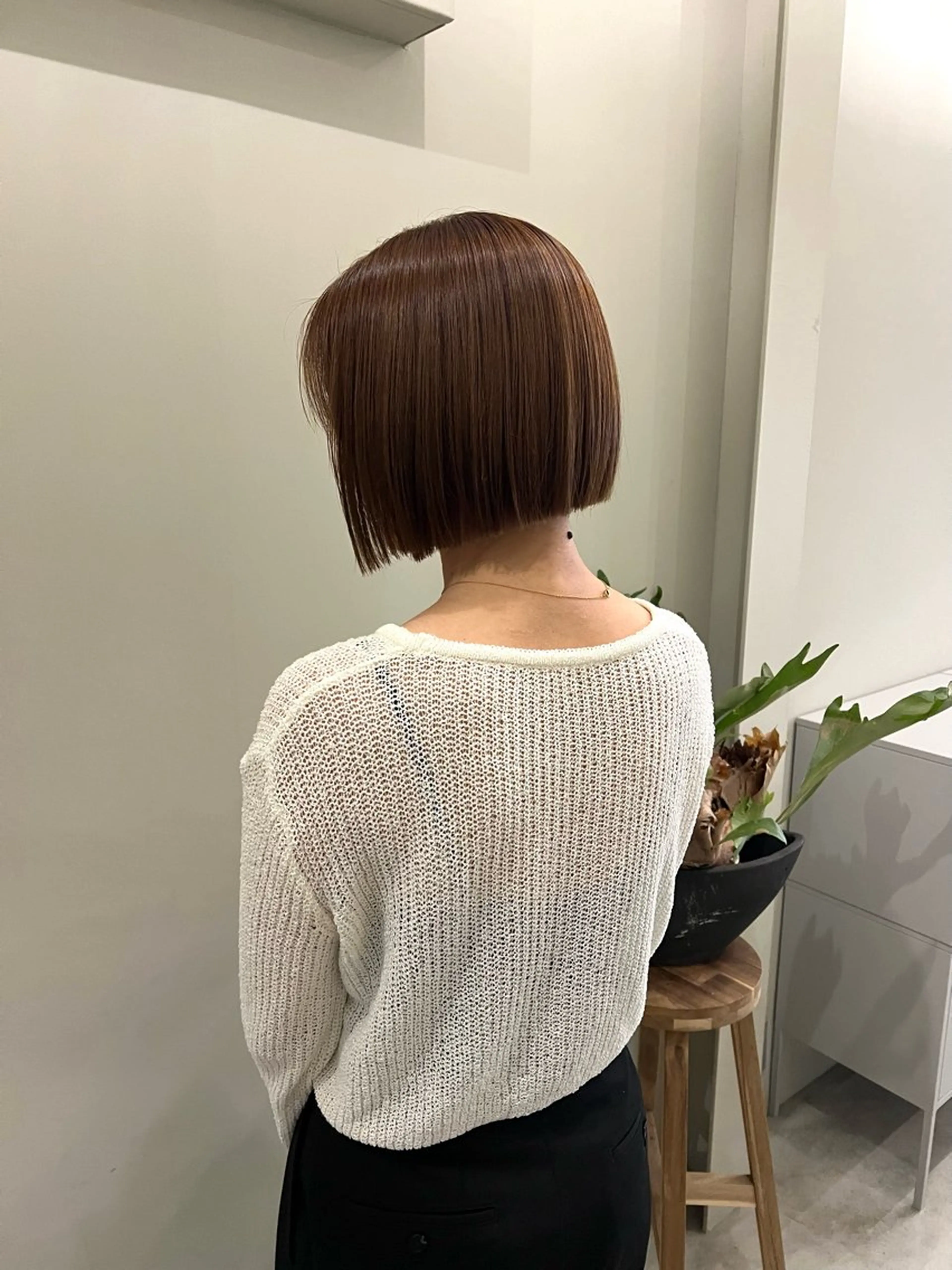 ショート カット ヘアカラー トリートメント rin/薬院 /ボブ艶カラーのヘアスタイル