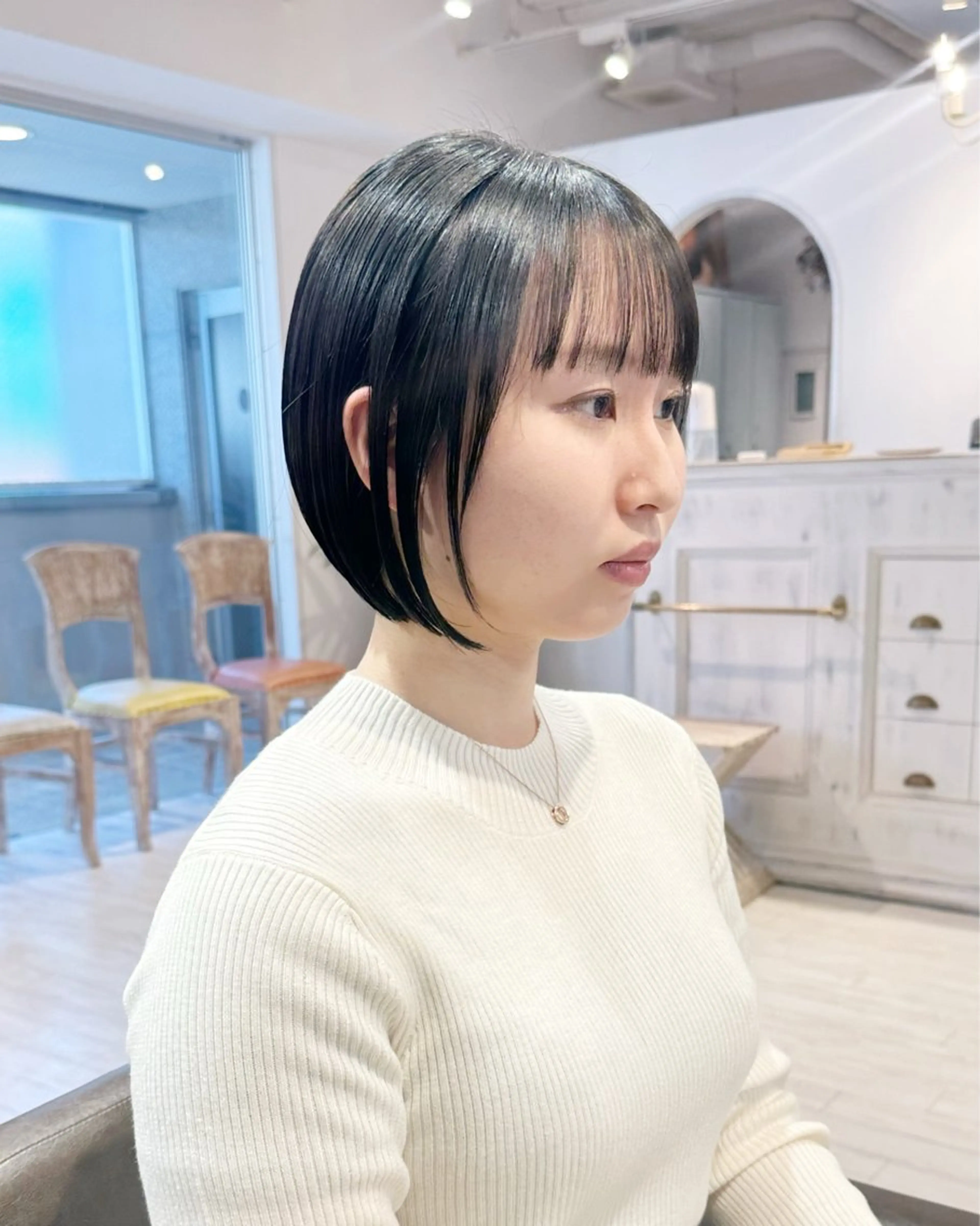 ショート カット トリートメント 縮毛矯正/ショート/ レイヤー/畑中正敏のヘアスタイル