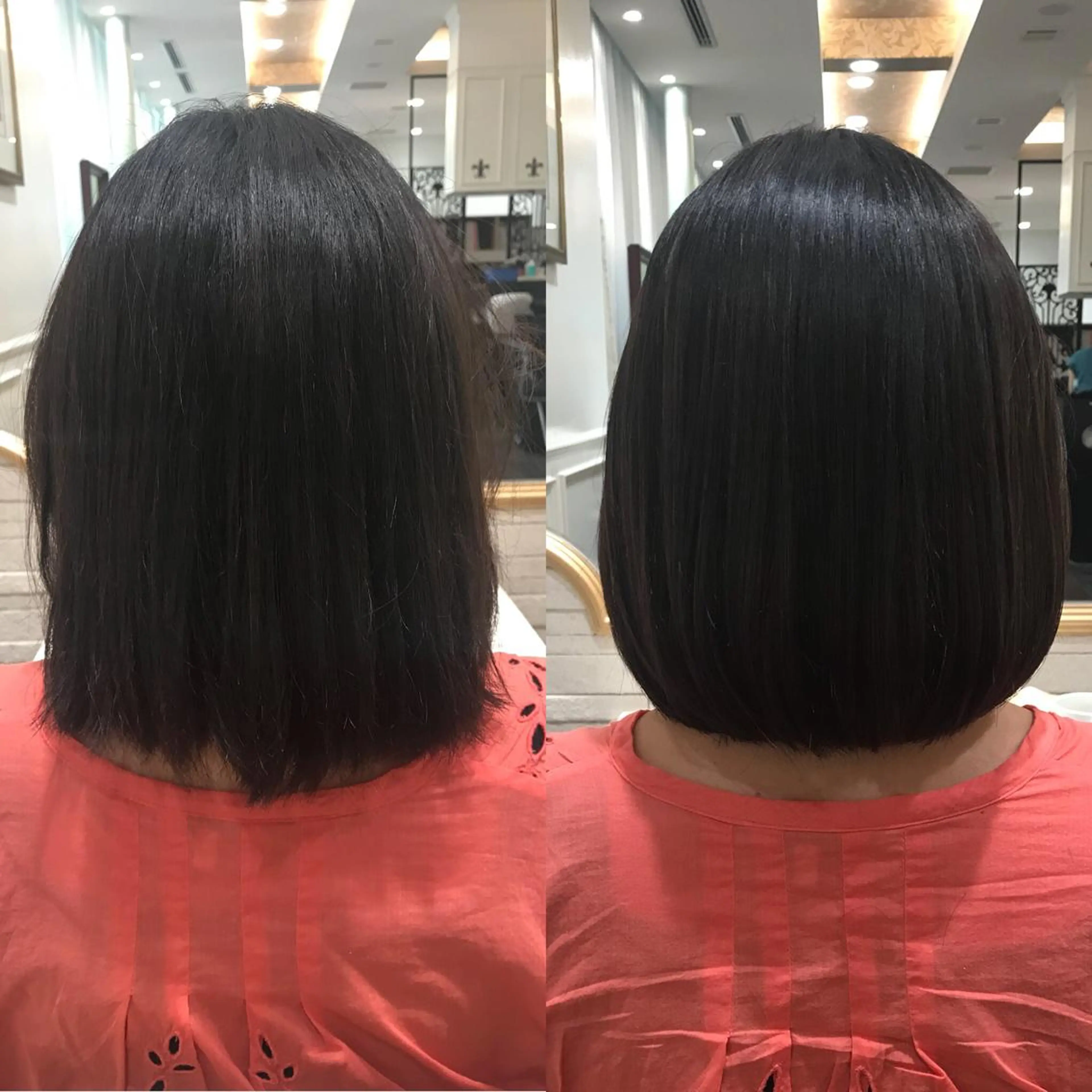 ミディアム 縮毛矯正 カット ヘアカラー トリートメント 韓国ヘア×髪質改善 ⭐️谷遼平⭐️のヘアスタイル