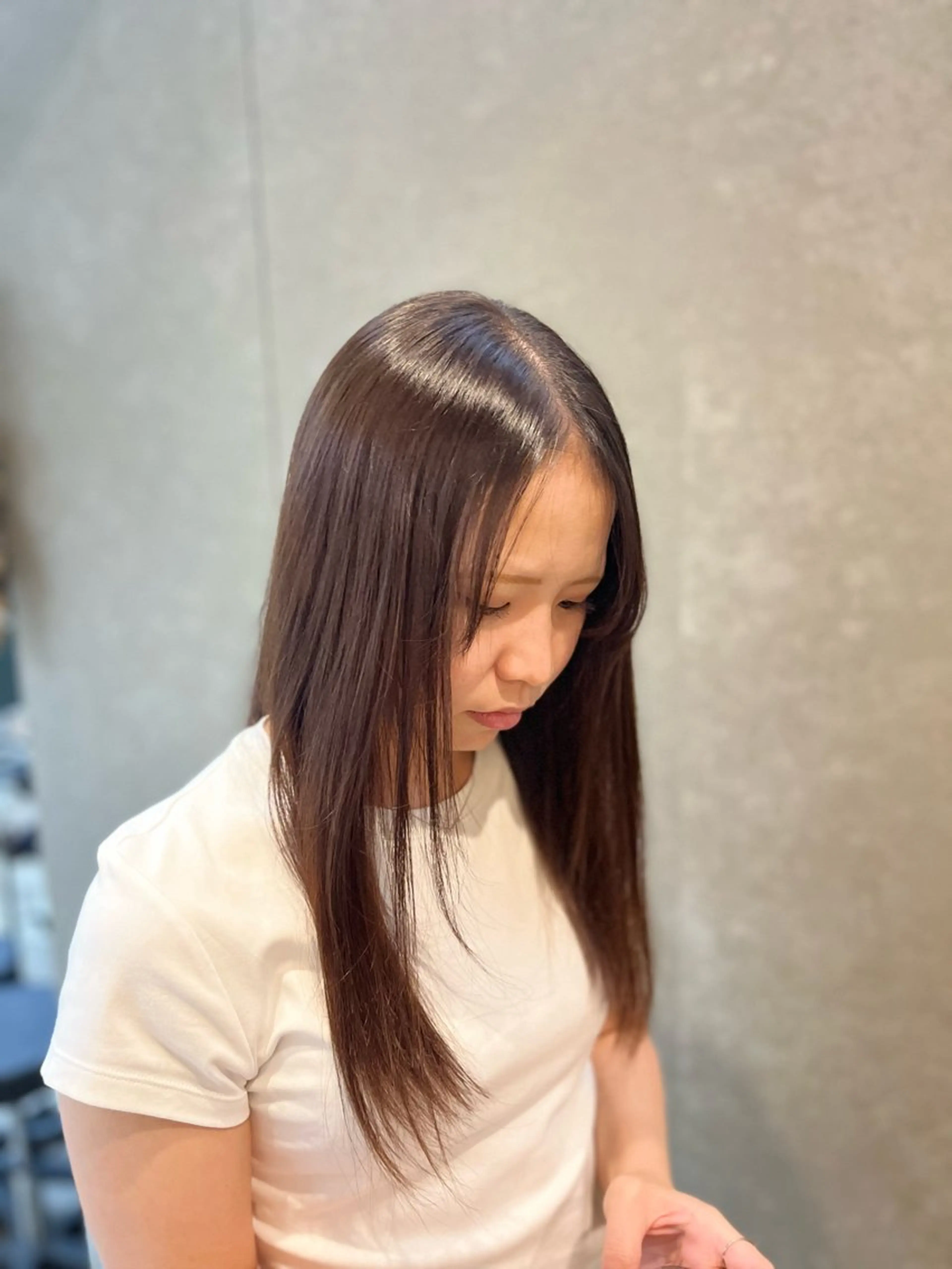 ロング カラー ブラウンカラー マロンブラウン 髪質改善 トリートメント hair design   FABRO イオン店所属・山邊 美結のヘアスタイル
