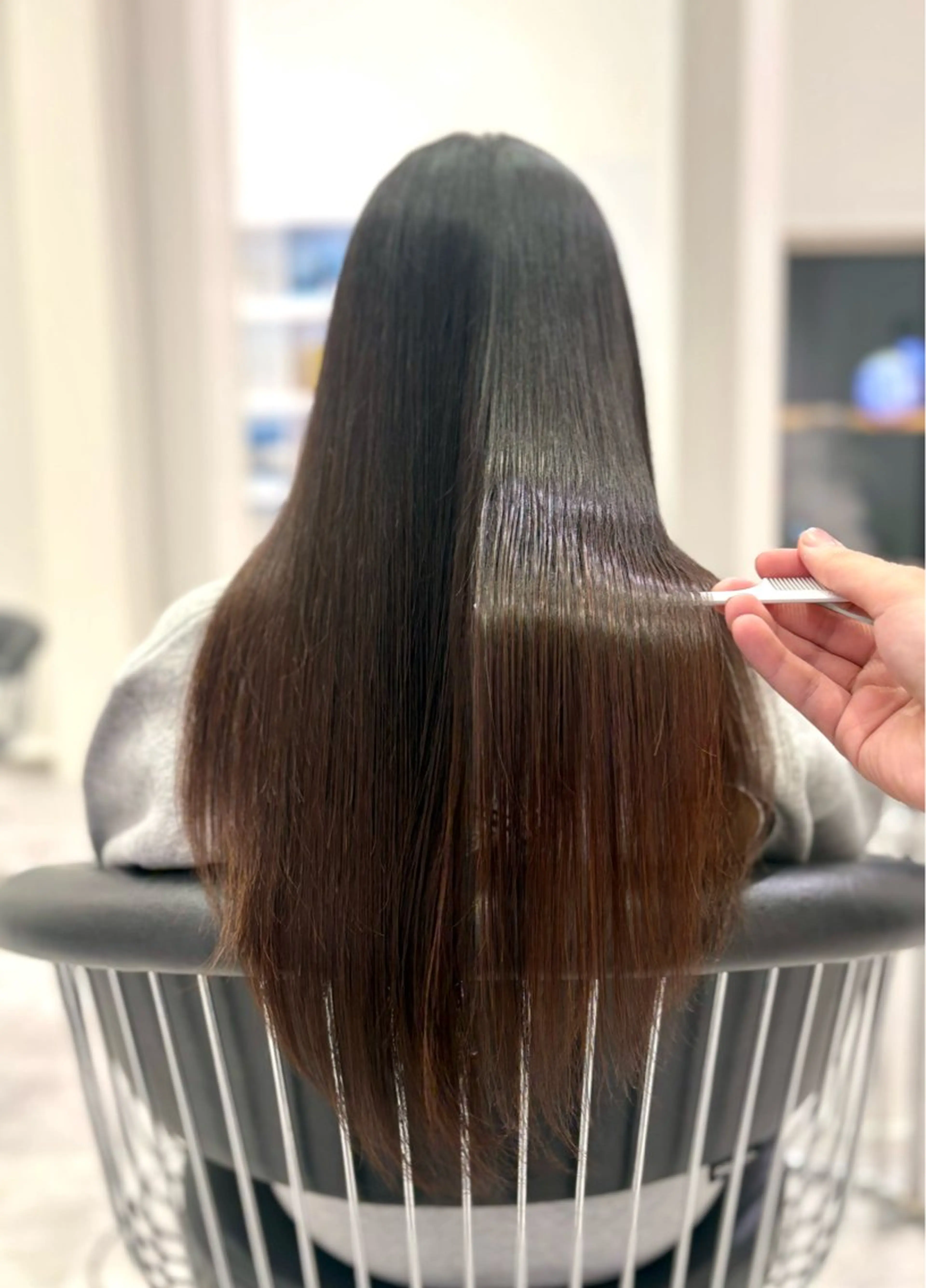 ロング カット 縮毛矯正 トリートメント 村尾咲季斗 髪質改善/縮毛矯正のヘアスタイル