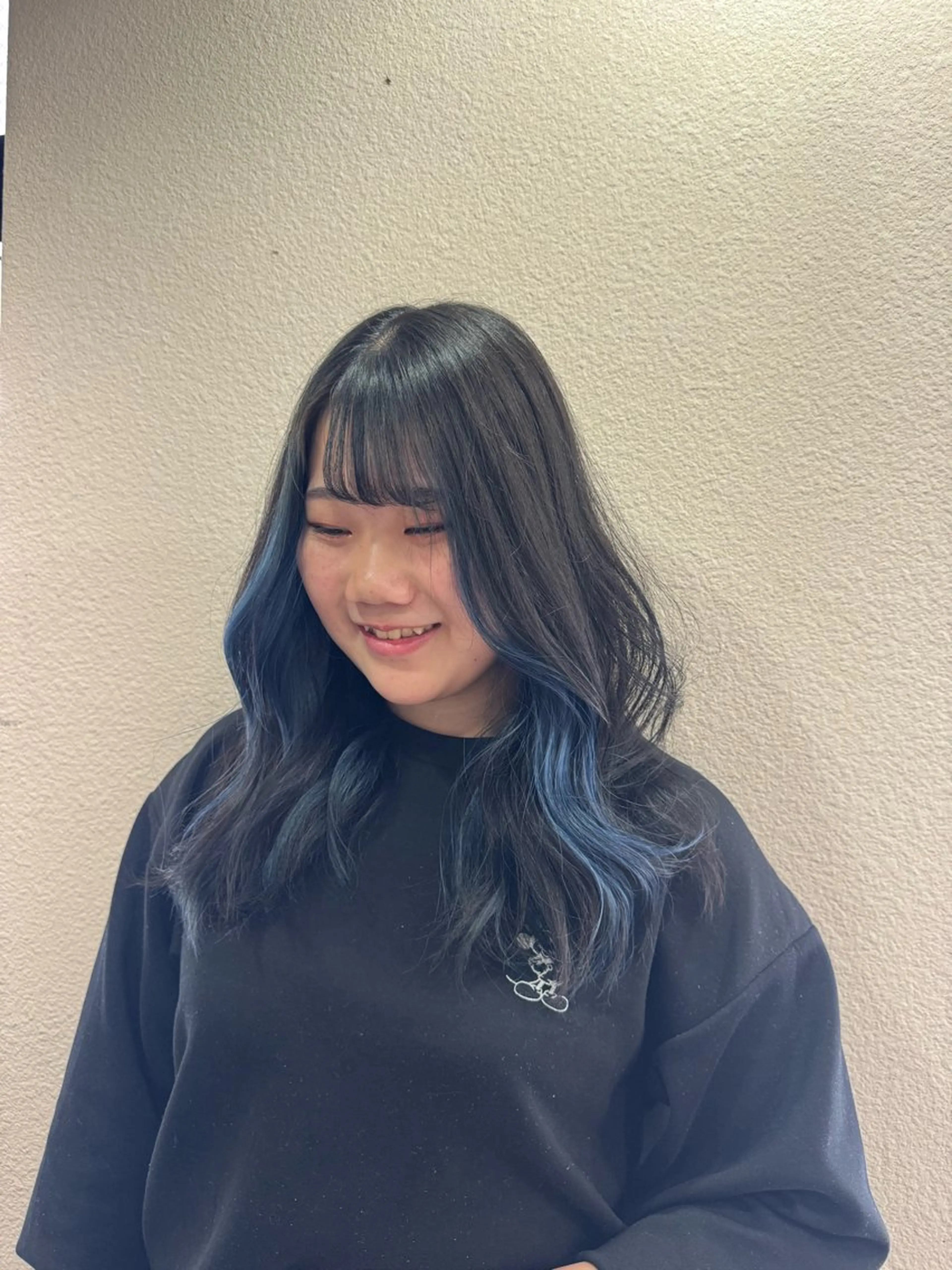 ロング カラー カーリーパーマ/ 透明ｶﾗｰ/MIKUのヘアスタイル