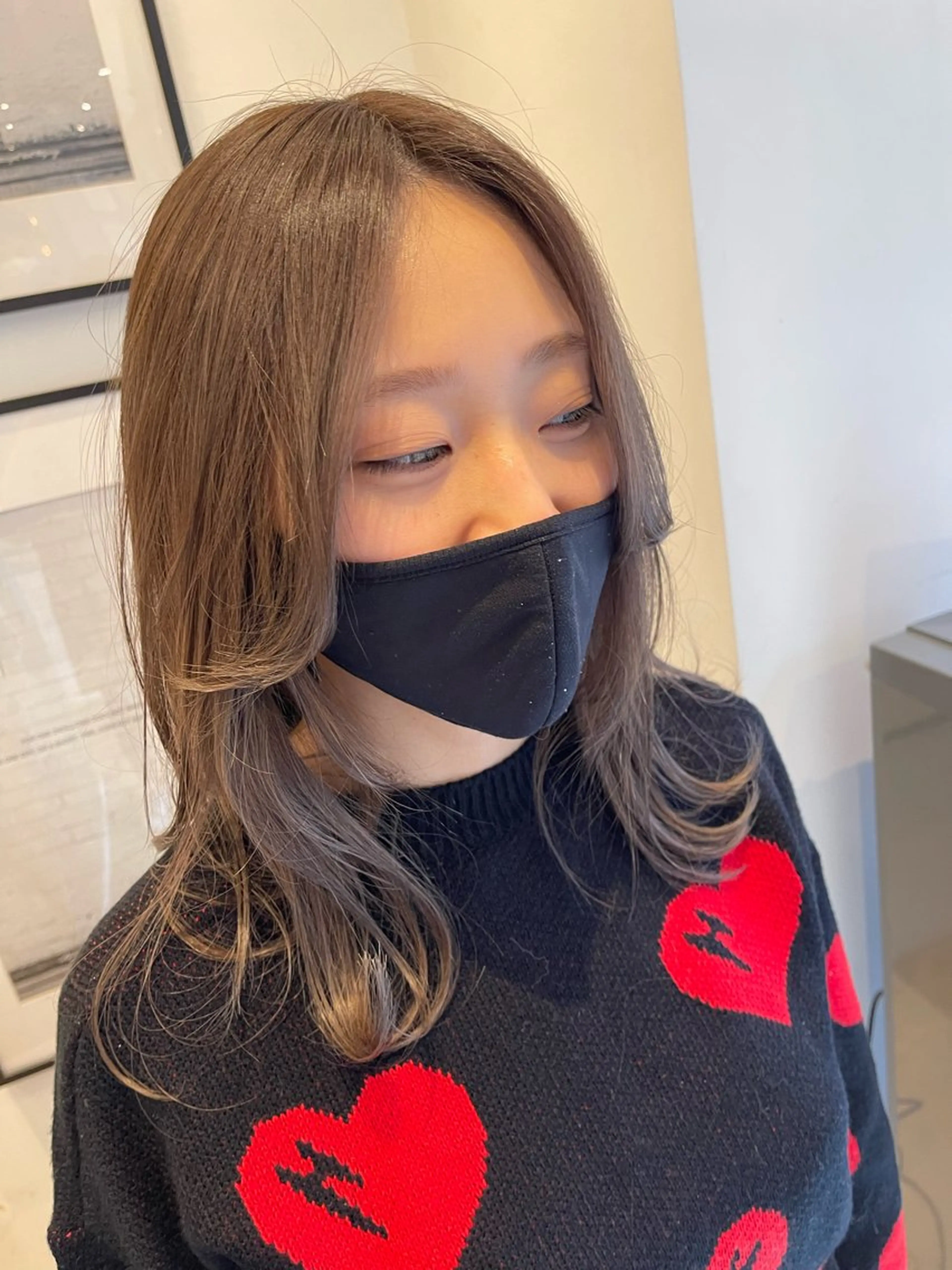 ロング カラー 塚本 昂のヘアスタイル