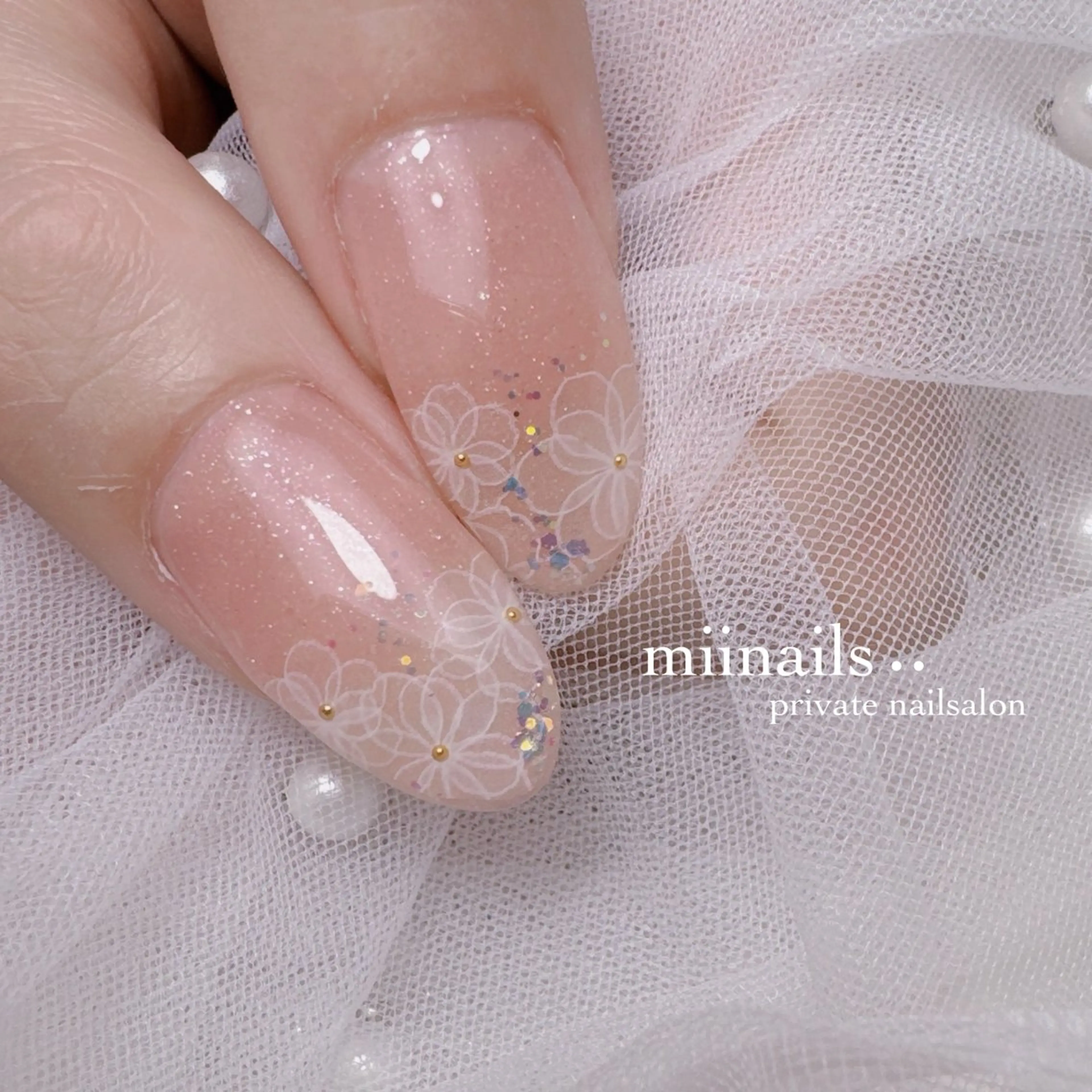 ネイル 韓国ネイル マグネットネイル ワンホンネイル ハンドネイル nailsalon miinailsのネイルデザイン