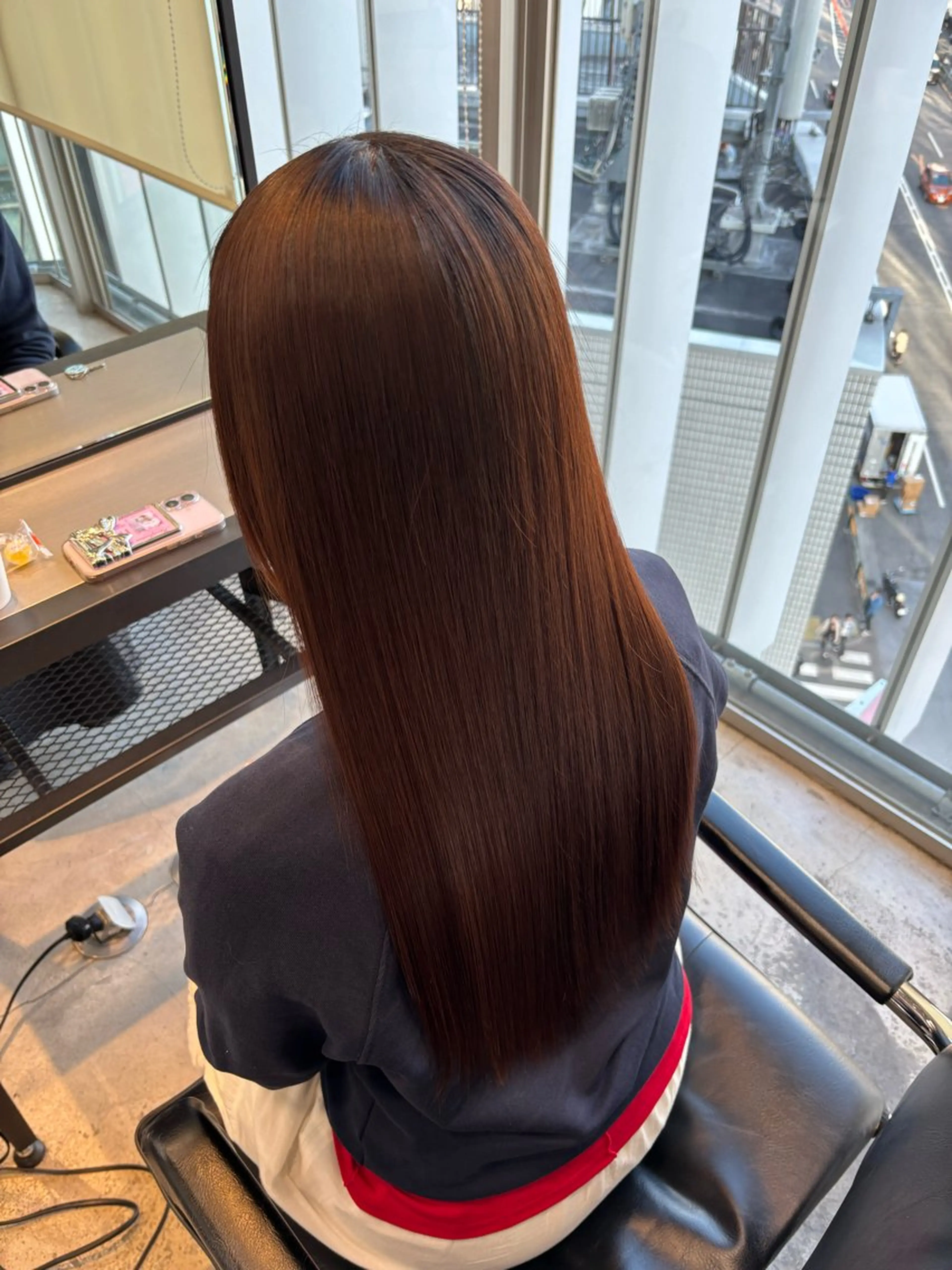 ロング カラー 縮毛矯正 縮毛矯正 トリートメント ダメージレス艶髪 🦋MISAKI🦋のヘアスタイル