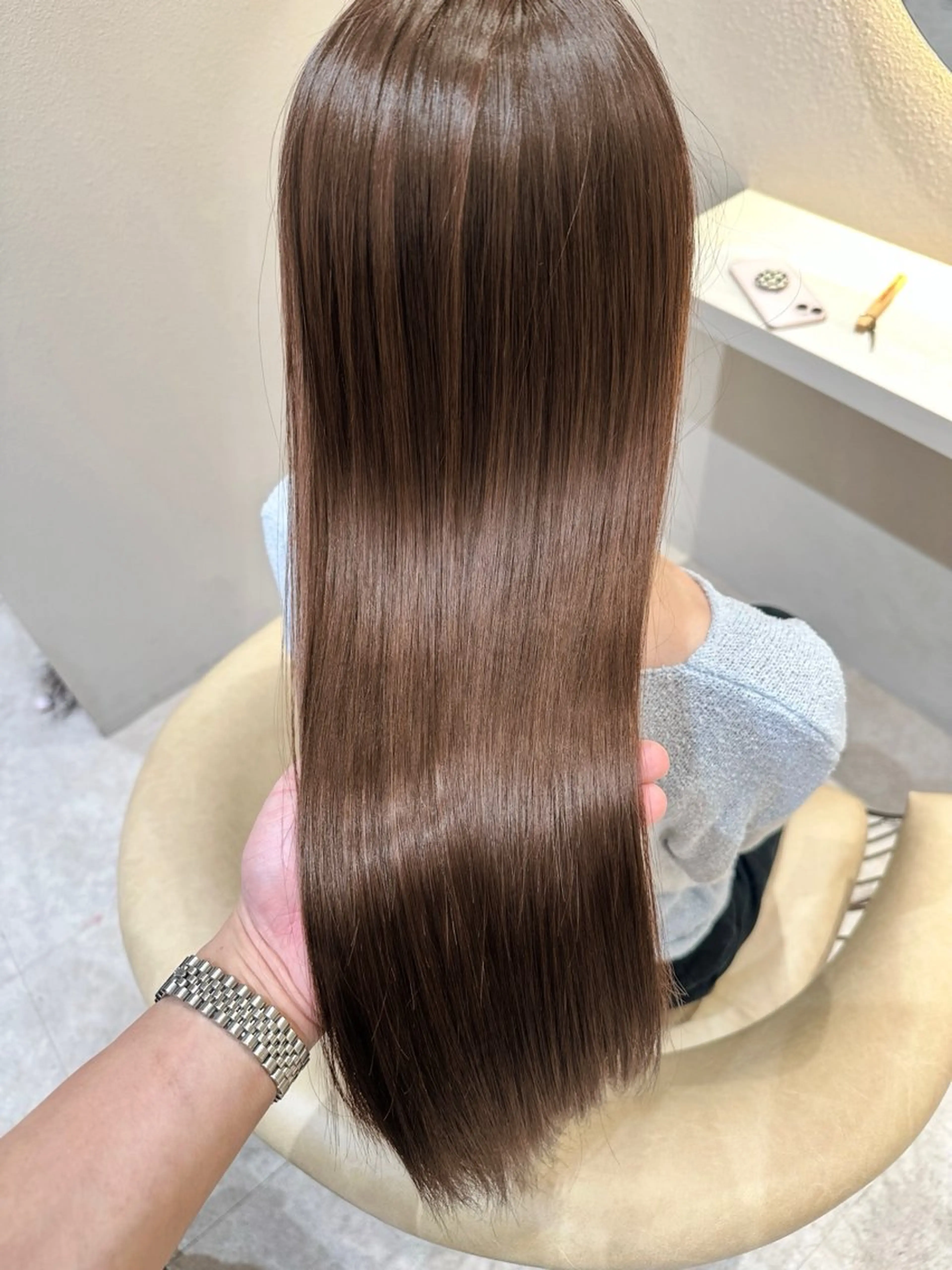 カラー カット ヘアカラー トリートメント ❤️ブリーチなし💚 ダブルカラー平野実花のヘアスタイル