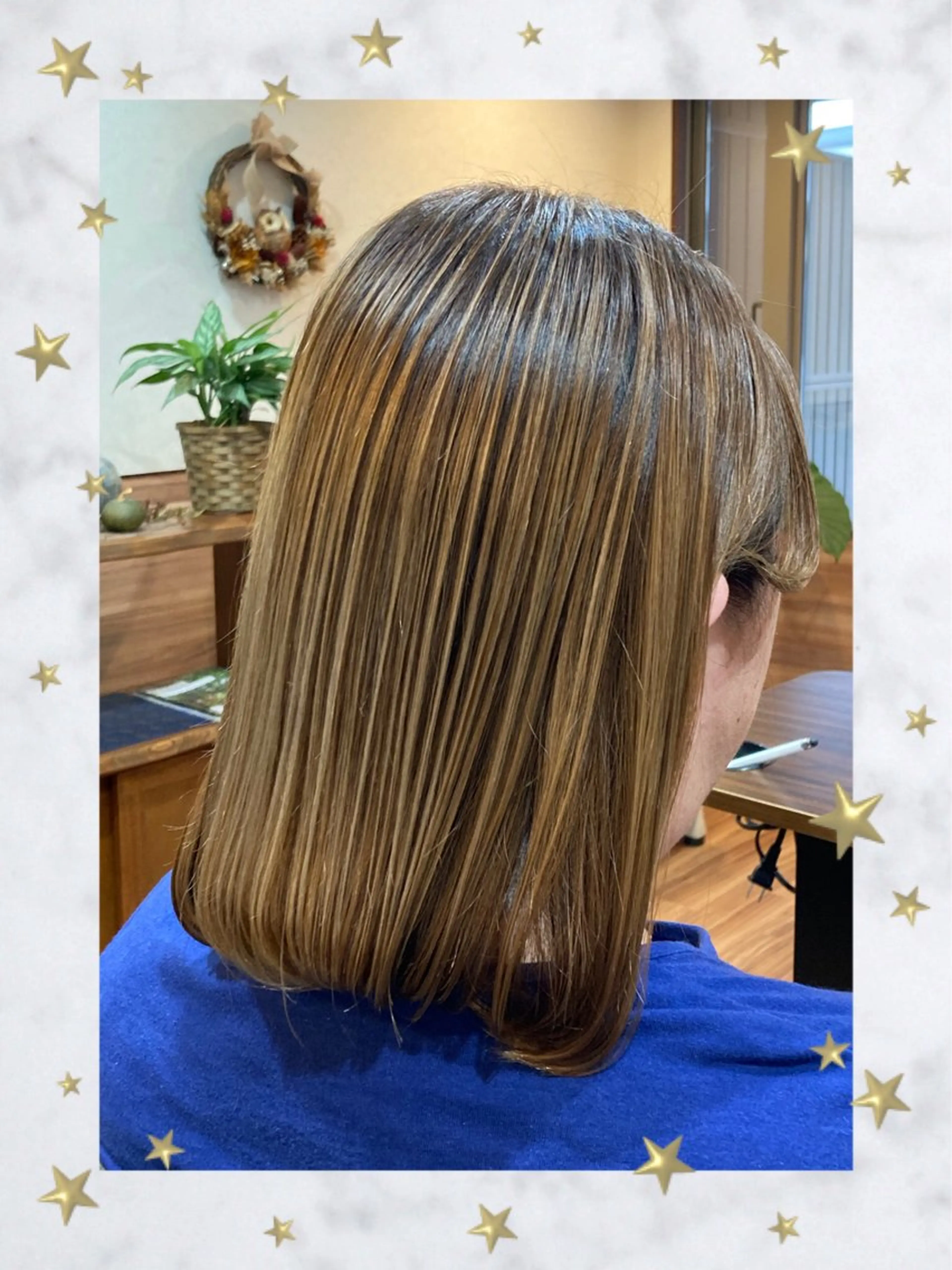 ミディアム カット パーマ トリートメント Annon プライベートサロンのヘアスタイル