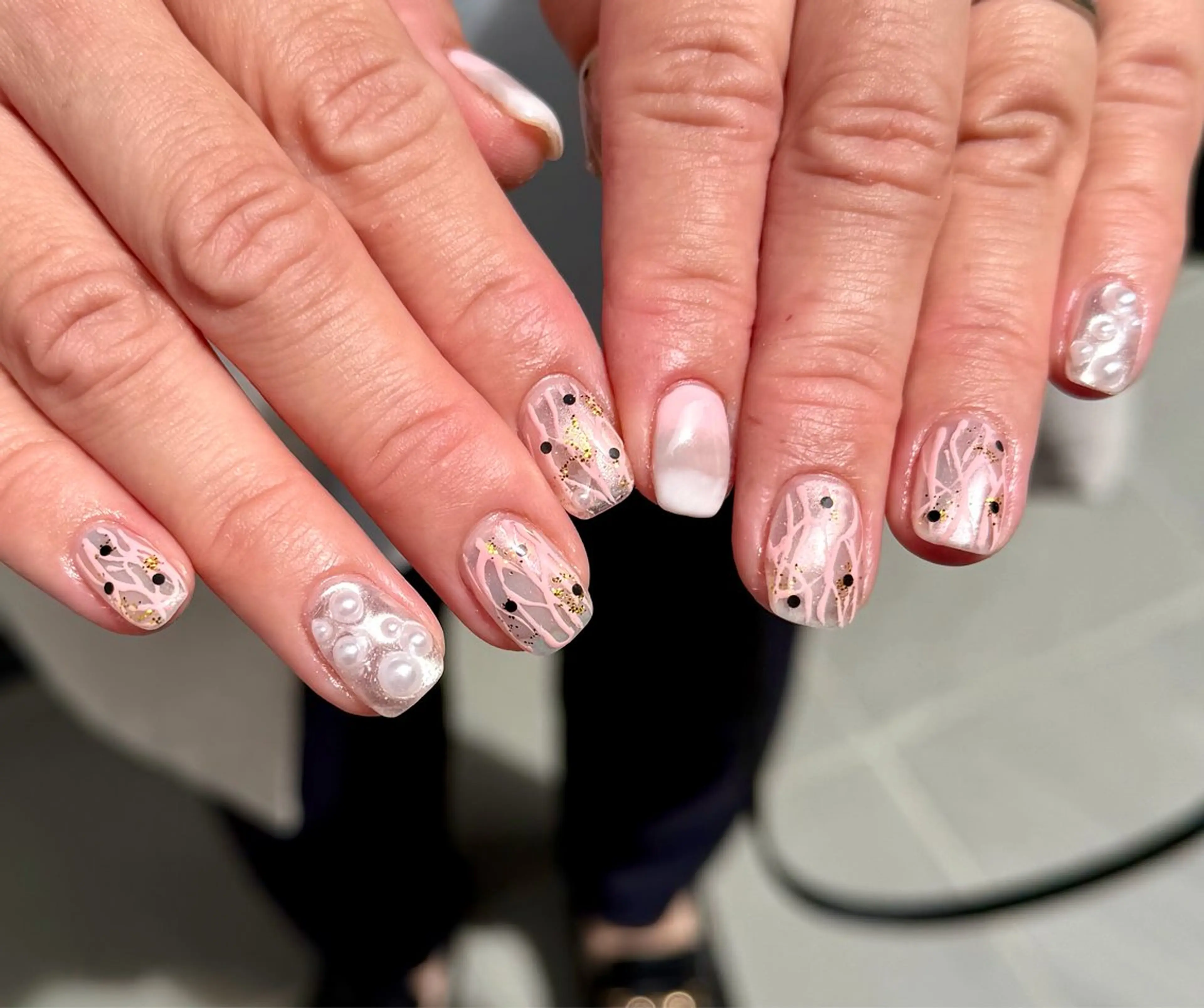 ネイル ニュアンスネイル ハンドネイル HazeGrass NAILのネイルデザイン