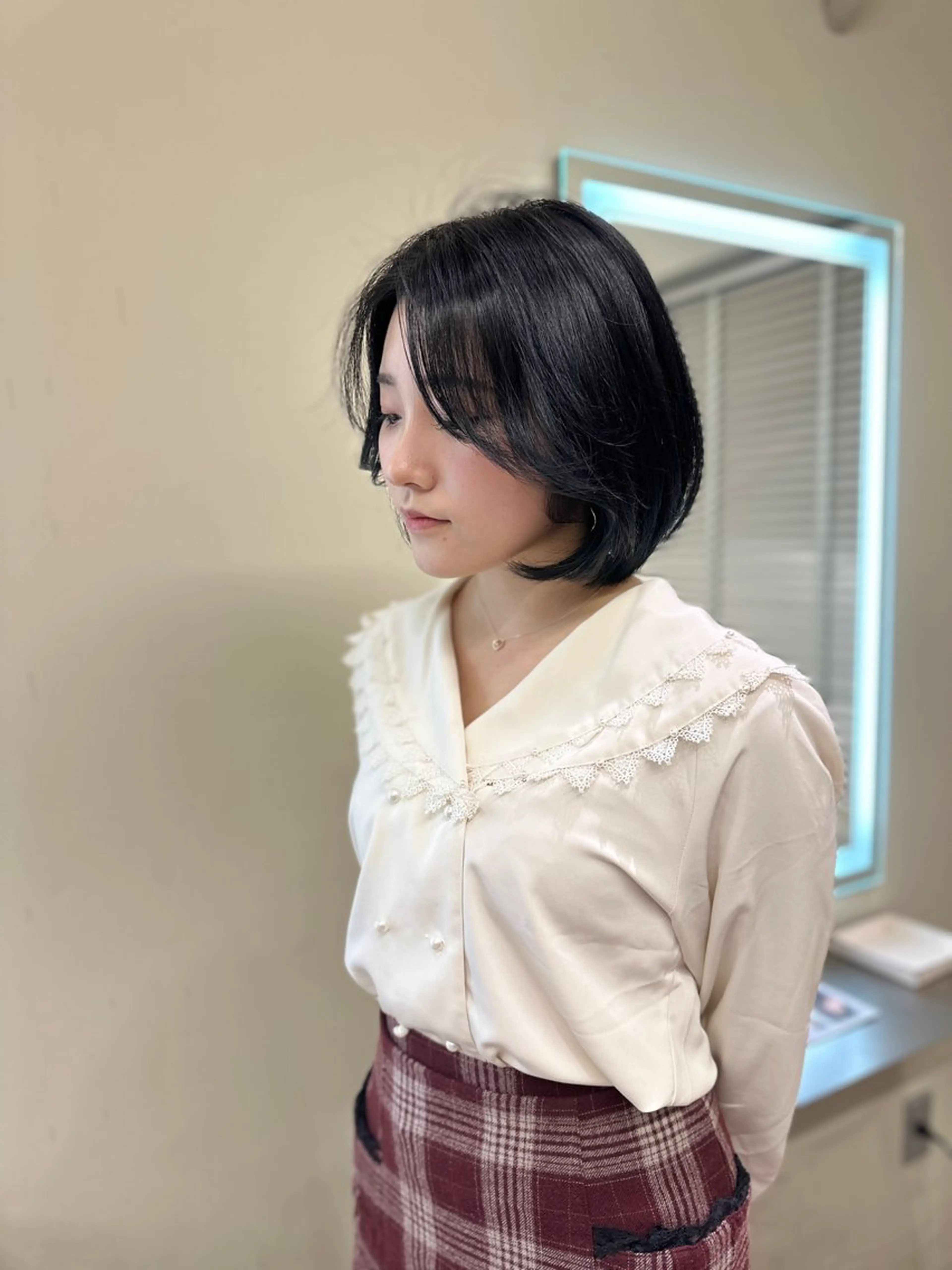 ショート カラー アディクシーカラー バレイヤージュ ブリーチ デザインカラー ダブルカラー カット ヘアカラー トリートメント opus 店長大和 レイヤー/赤み消しのヘアスタイル