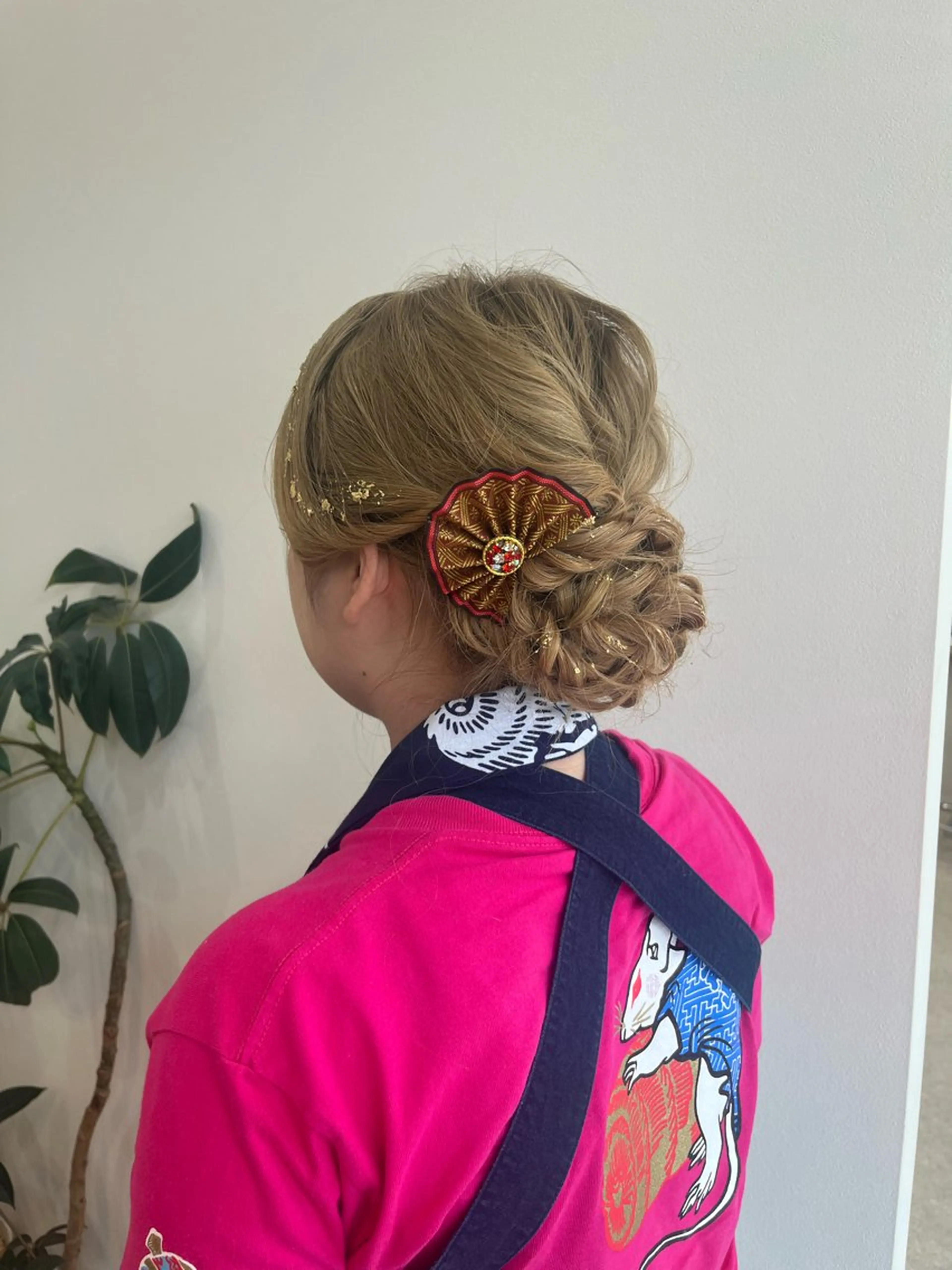 ロング ヘアアレンジ ヘアセット mei/艶髪/透明感 カラー/ヘアセットのヘアスタイル