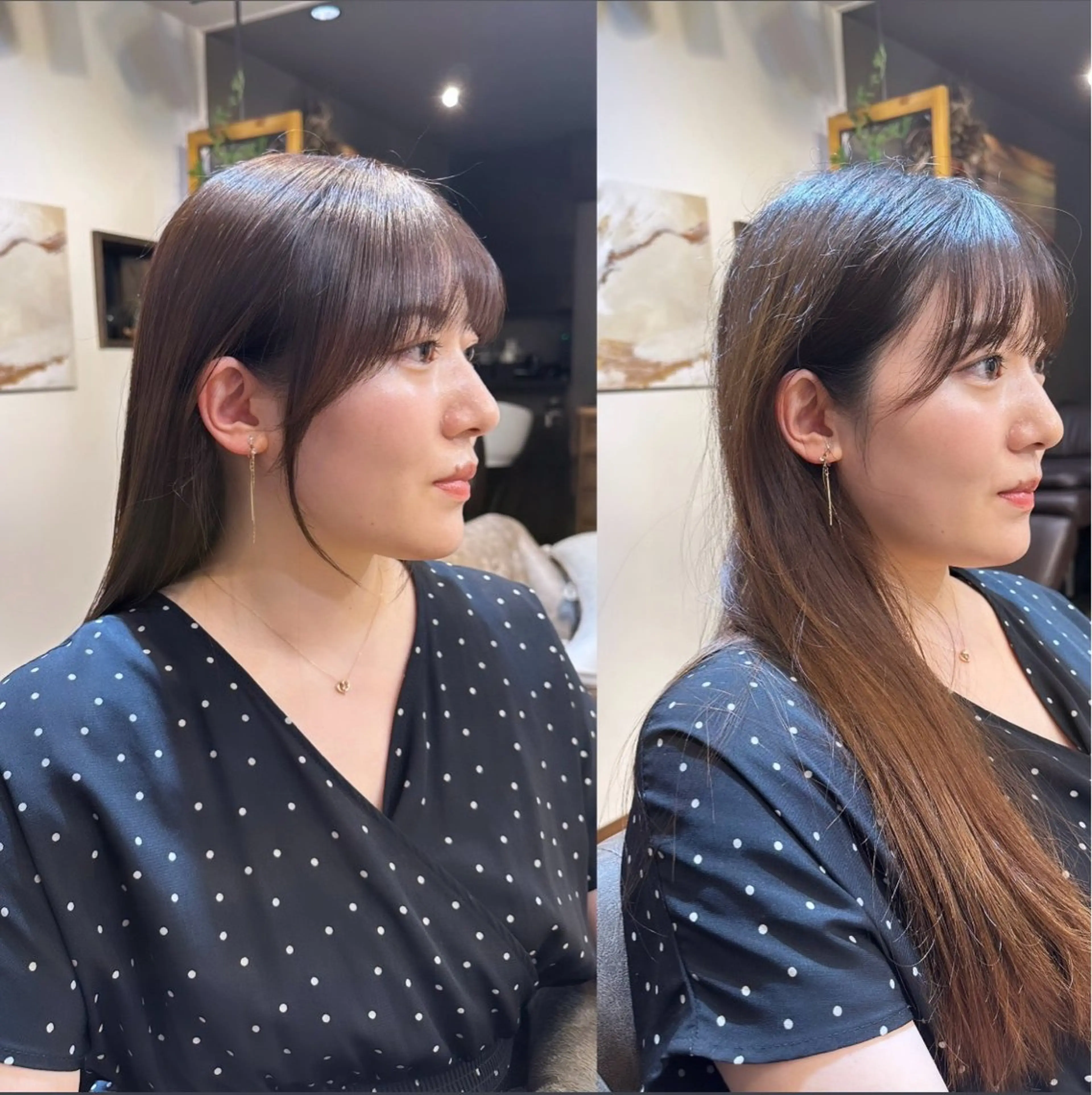 ロング カット ヘアカラー トリートメント 伏田 遼馬のヘアスタイル