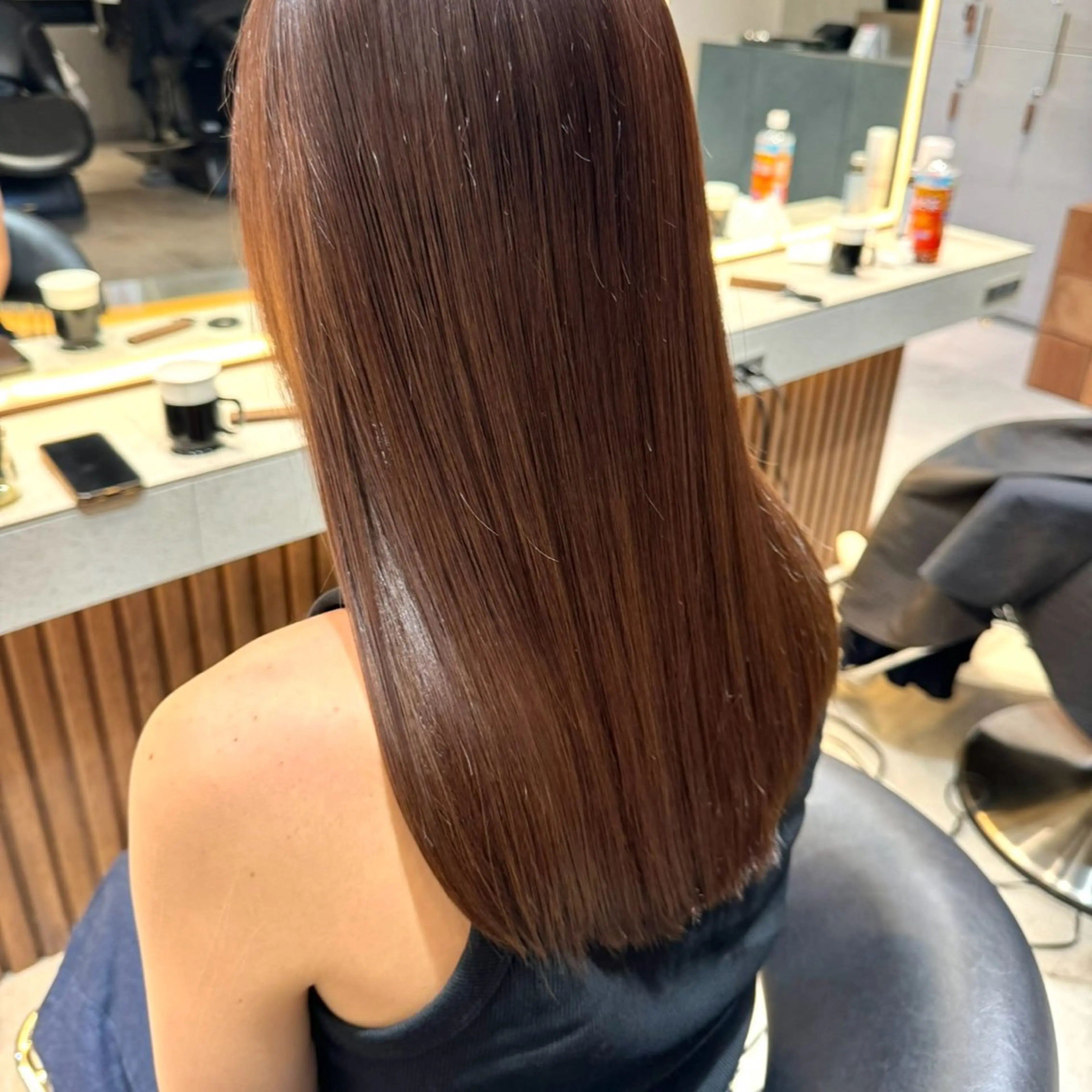 セミロング ヘアカラー トリートメント Lond Loire 門前仲町駅 徒歩3分のヘアスタイル