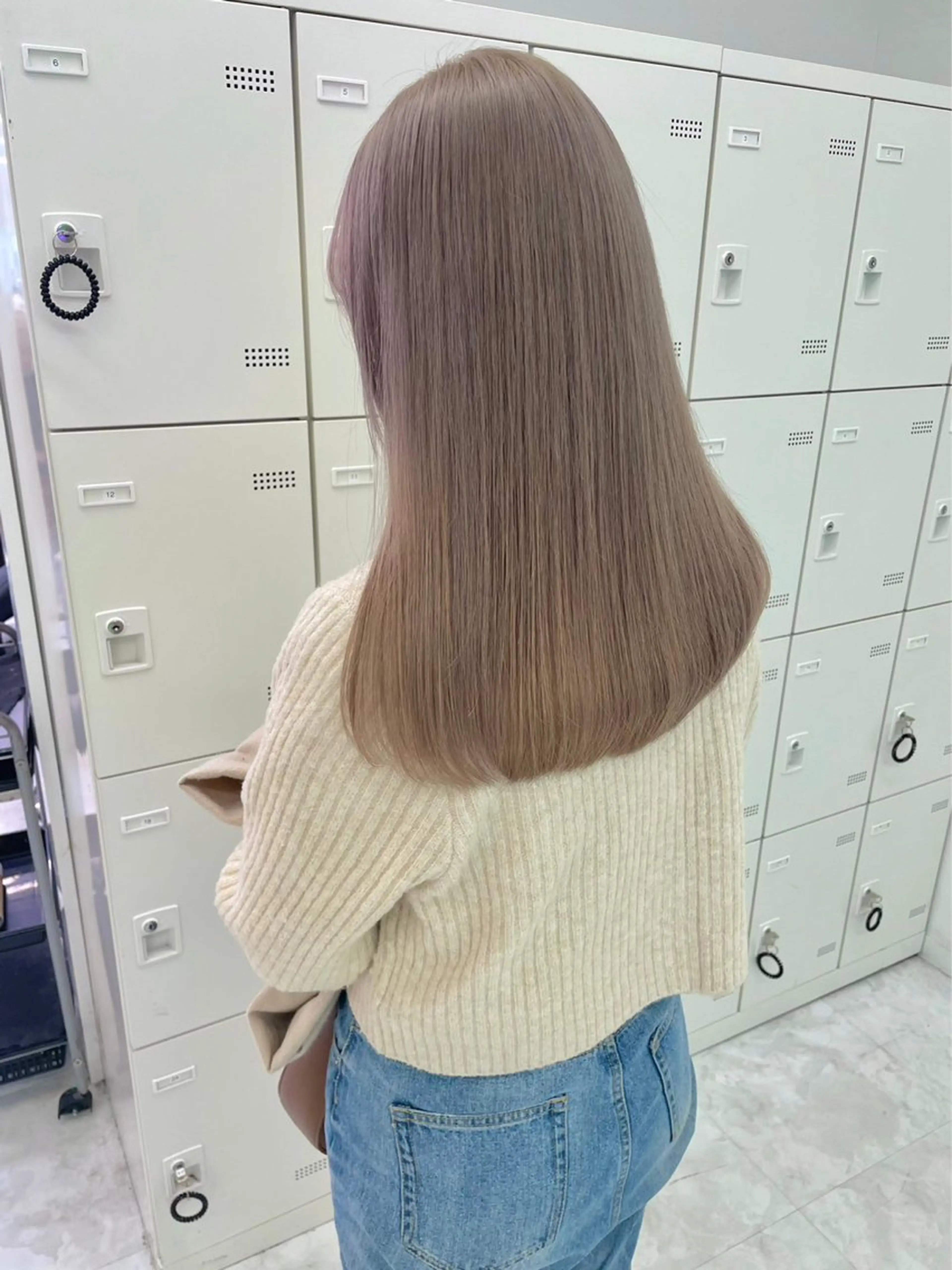 カラー 韓国レイヤー&ピンク 艶髪🩶maikoのヘアスタイル