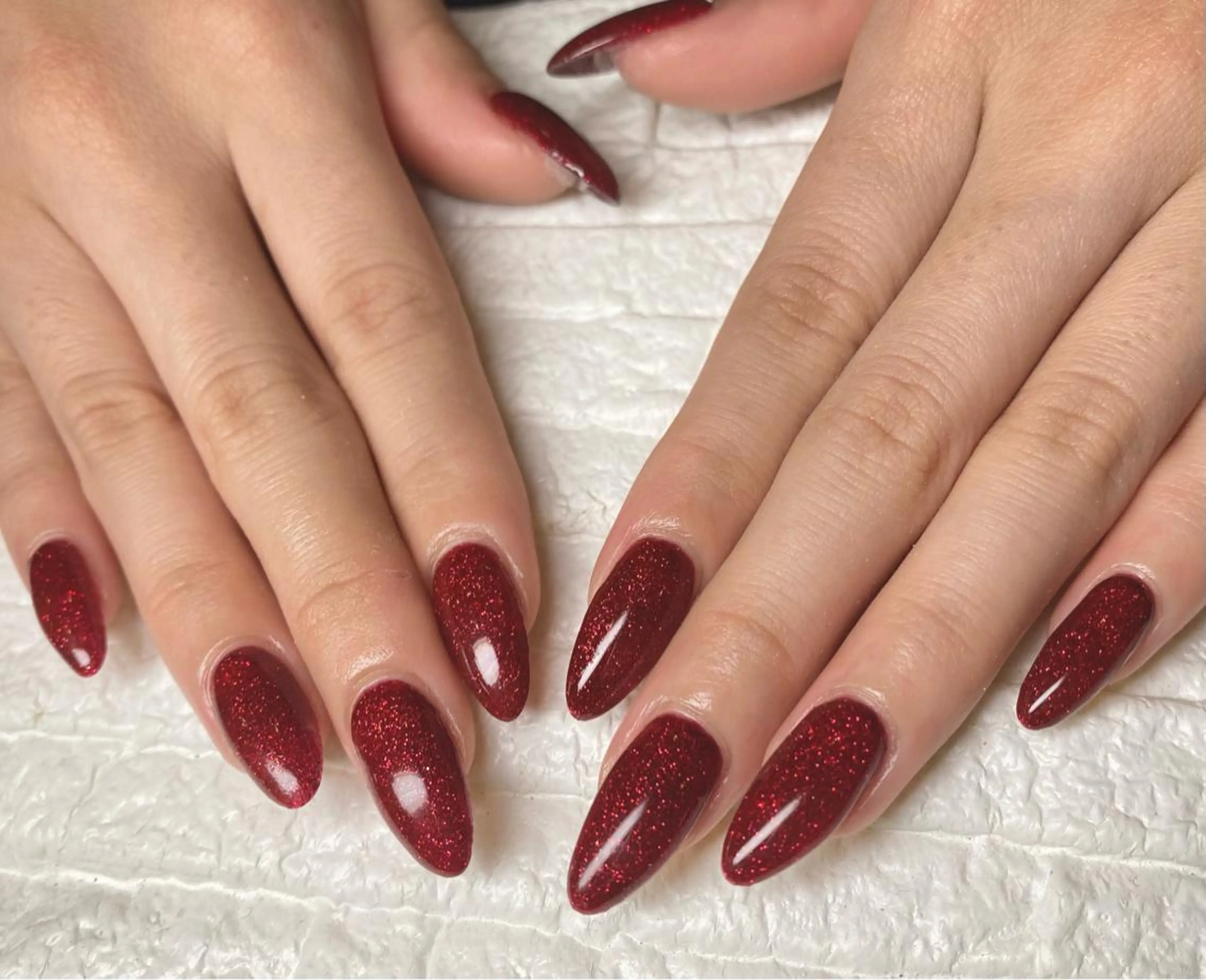 ネイル 長さ出し ネイルチップ 梁元joieange 心斎橋店のネイルデザイン