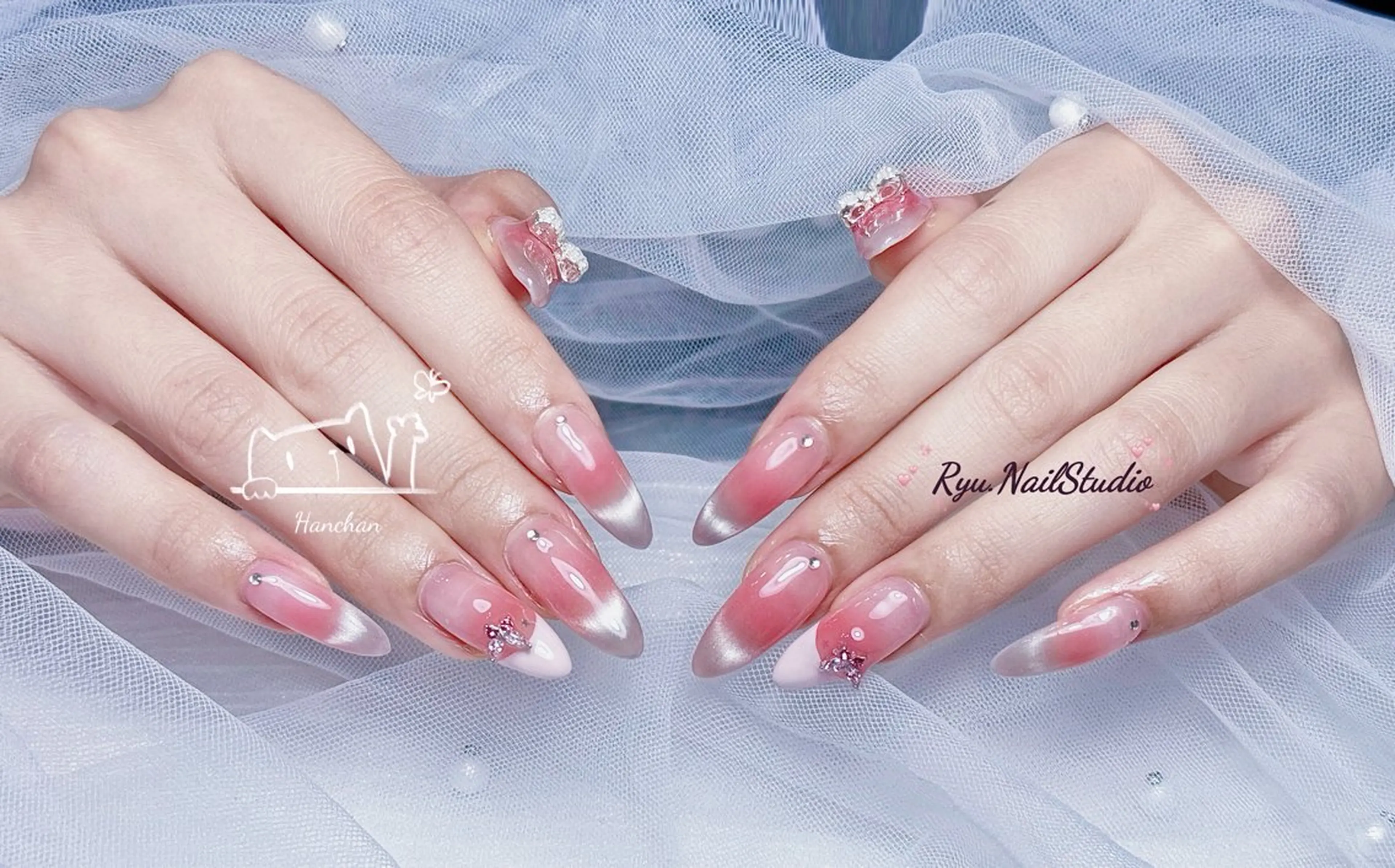 ミディアム ハンドネイル Ryu Nail NekoChanのネイルデザイン