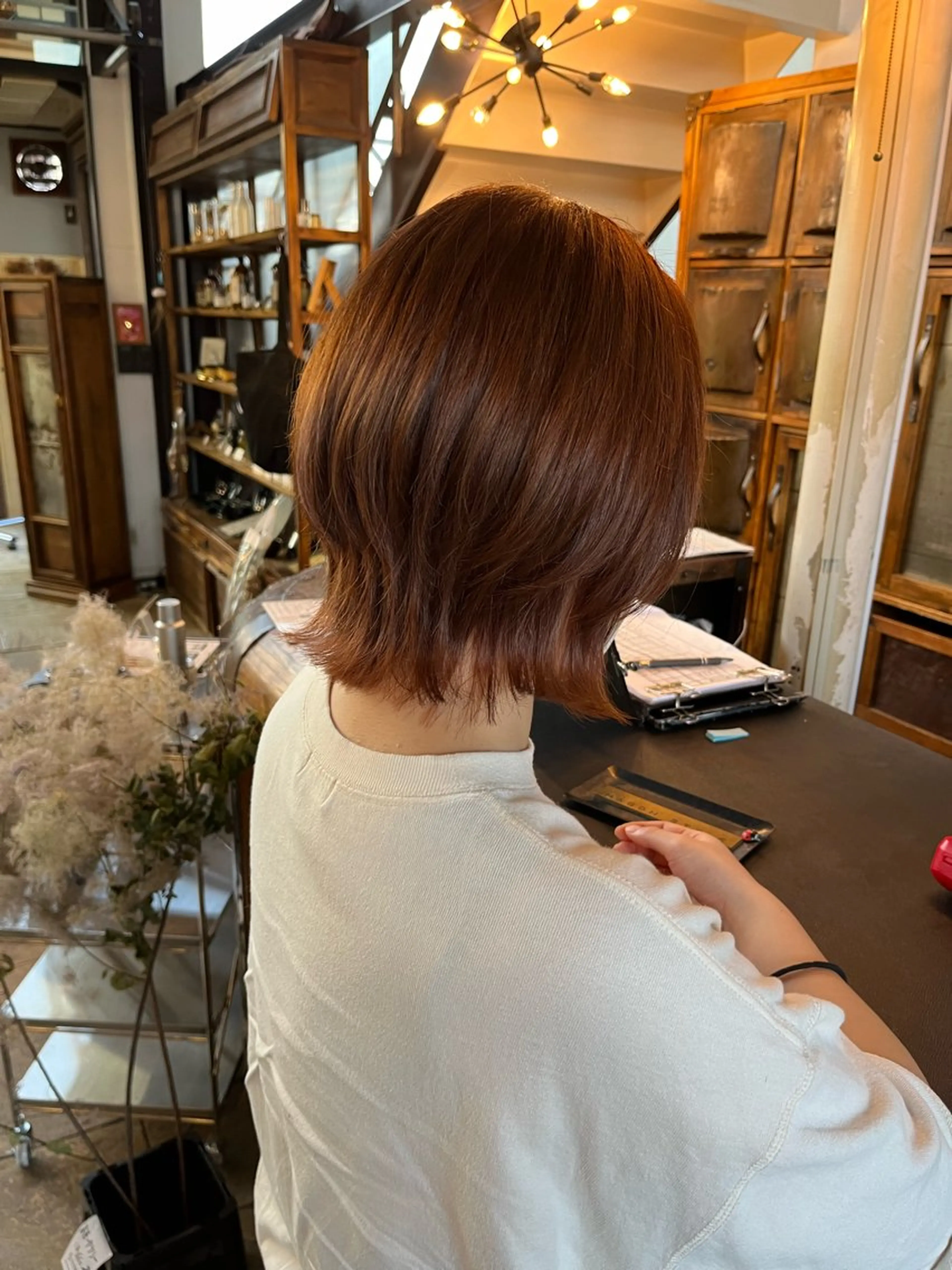 ショート カラー オレンジ ウルフカット カット ヘアカラー NAGONSTYLE 田村　莉生のヘアスタイル