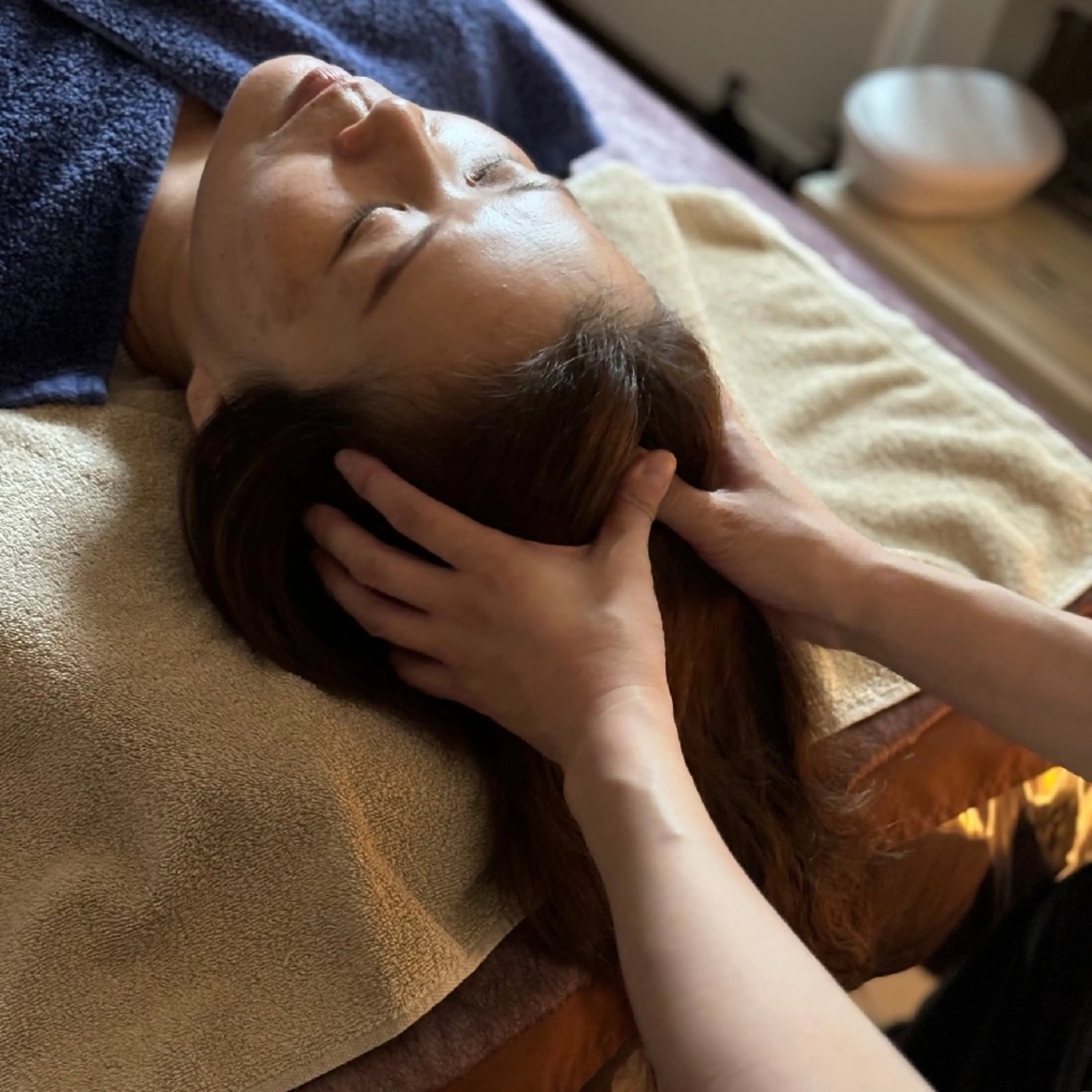 ドライヘッドスパ30分　漢方ハーブティー付(滞在時間約40分)の写真