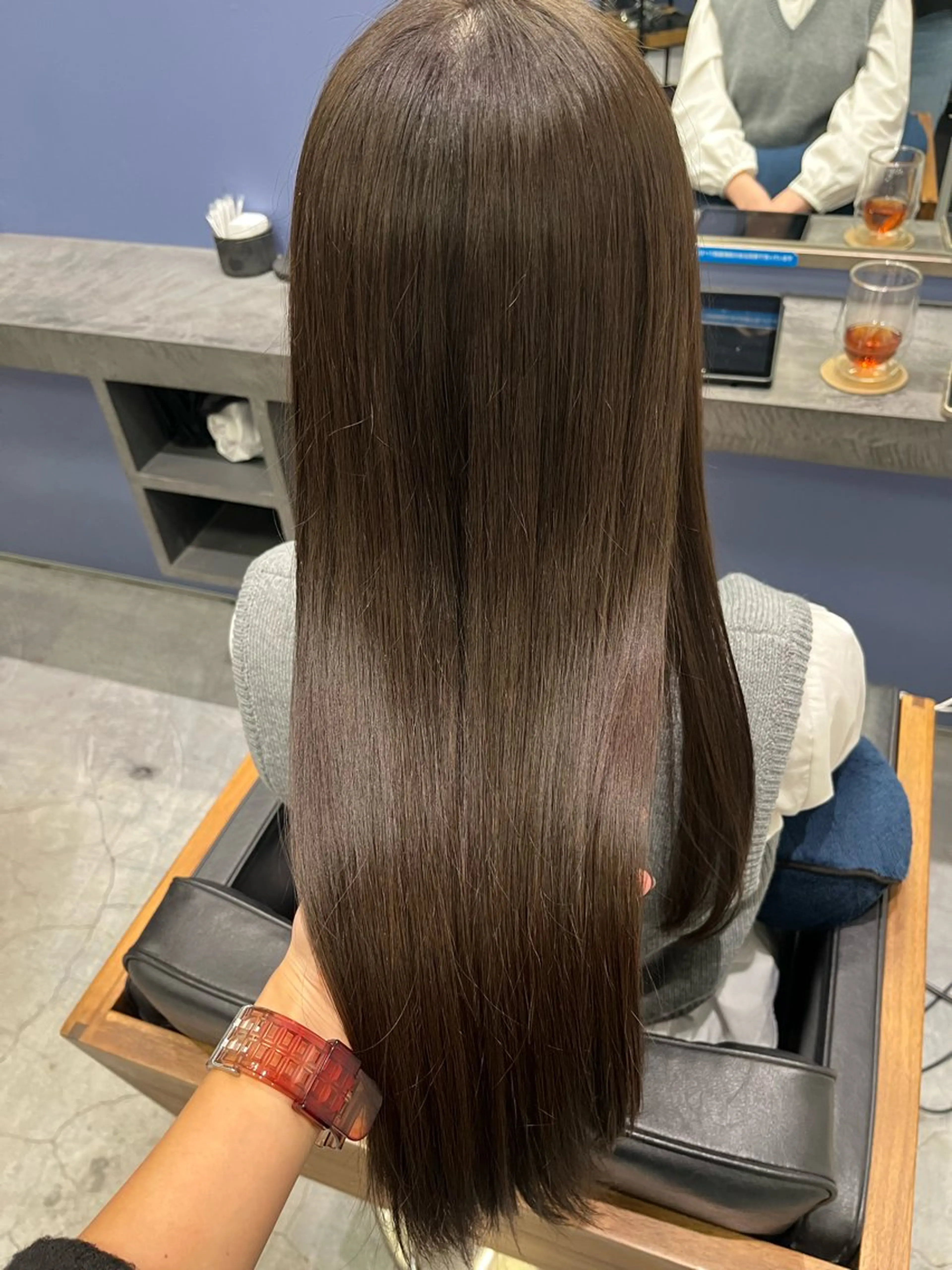 ロング カラー ベージュカラー オリーブベージュ 髪質改善 トリートメント カット ヘアカラー トリートメント ✨透明感カラー✨ 🦖佐々木未来🦕のヘアスタイル