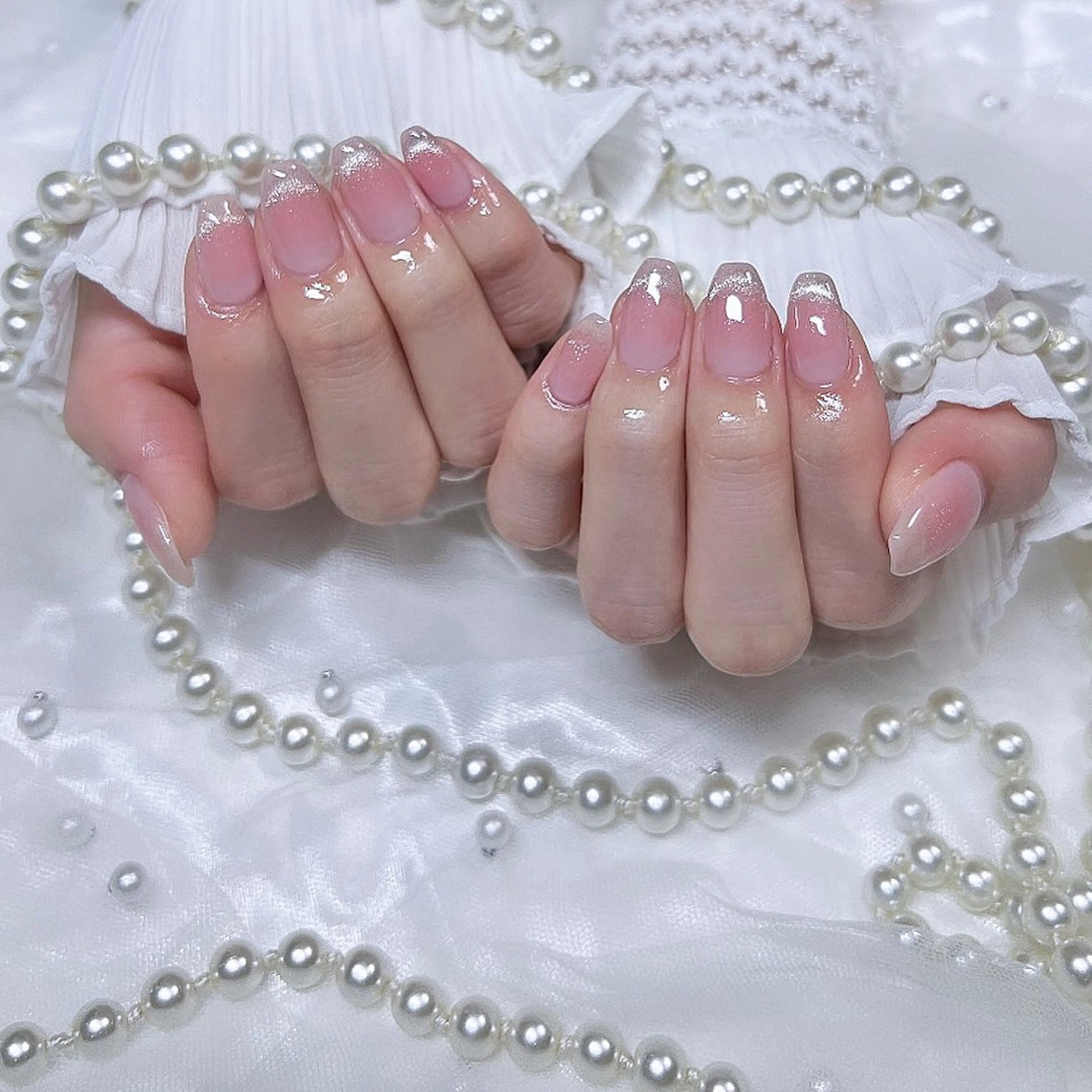 ネイル リボン ハンドネイル Ćuu Nail kahoのネイルデザイン