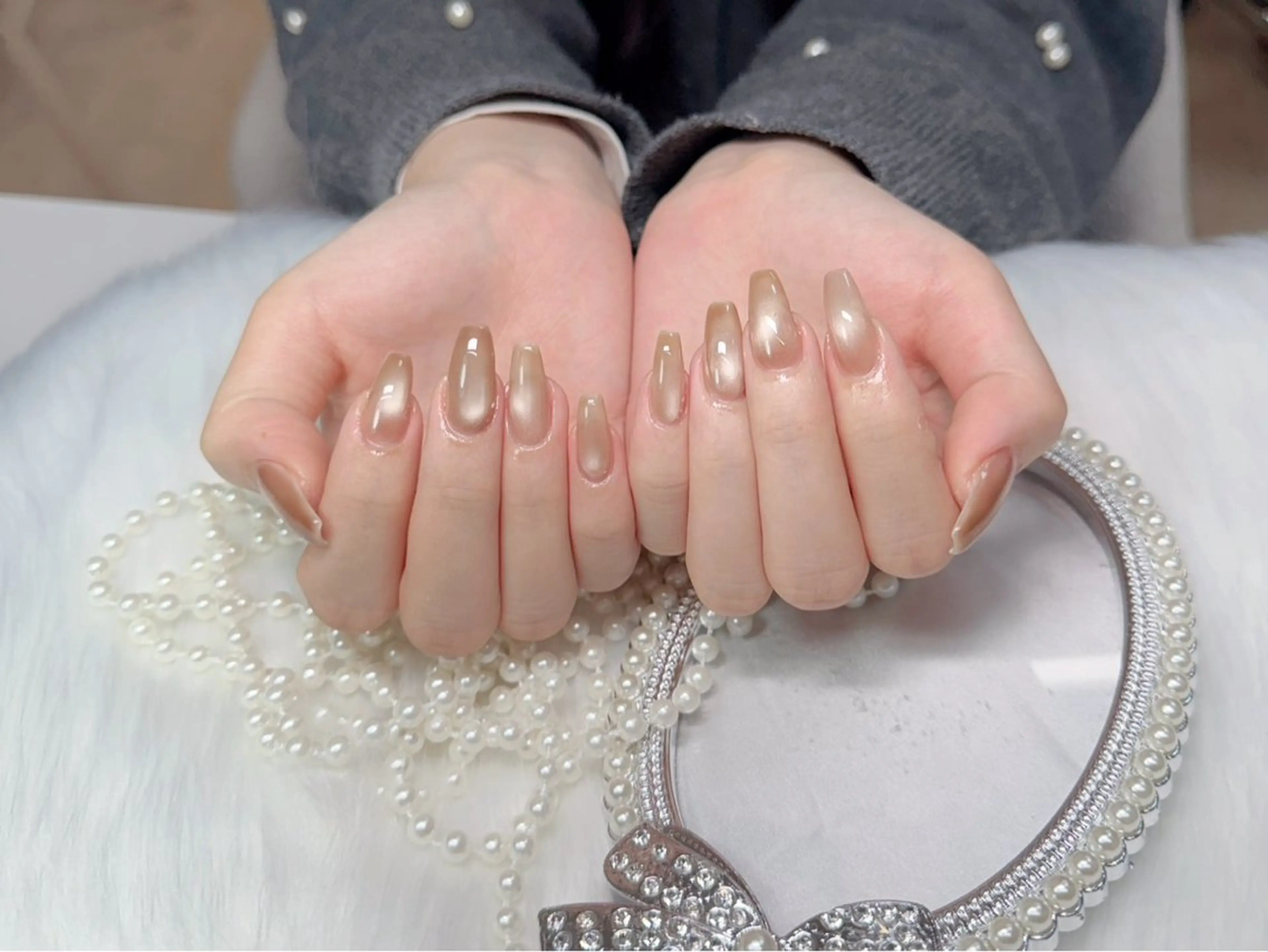 ネイル ジェルネイル ロングネイル 持ち込み スカルプネイル MIYU nail リナのネイルデザイン