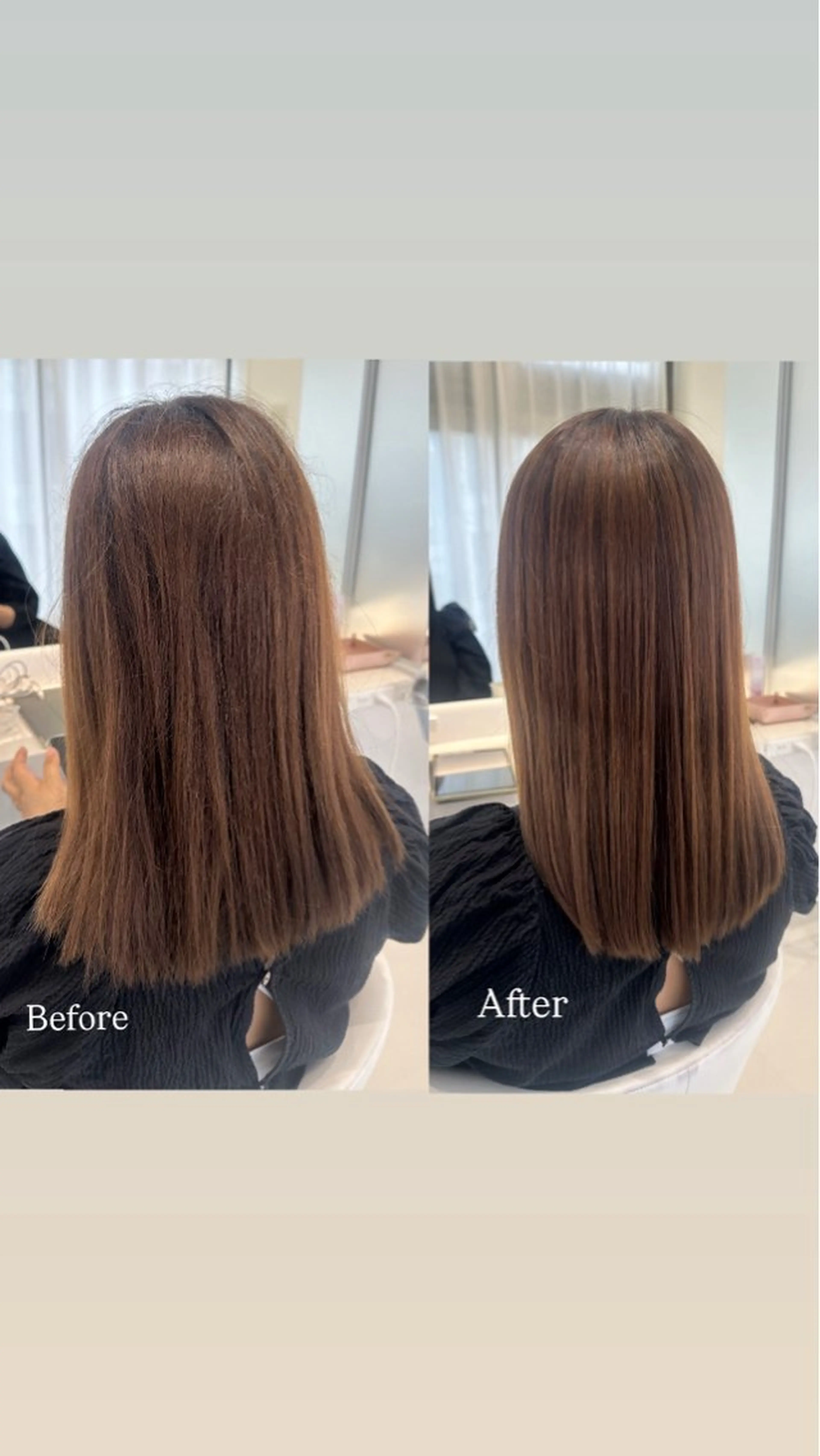 ミディアム 小西 鈴奈のヘアスタイル