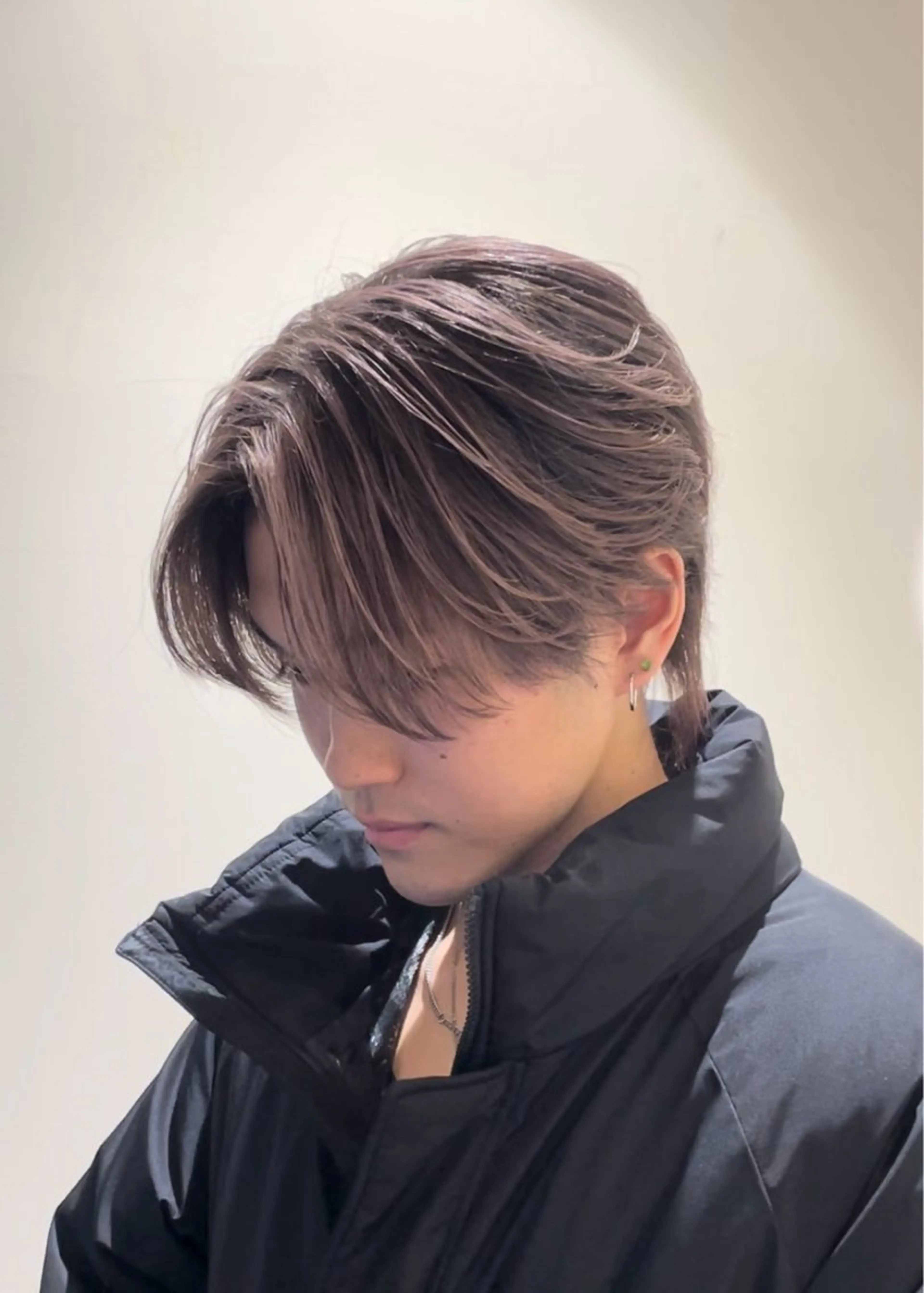 ミディアム カラー パーマ ヘアアレンジ メンズ メンズバレイヤージュ 🌫ハイライトのヘアスタイル