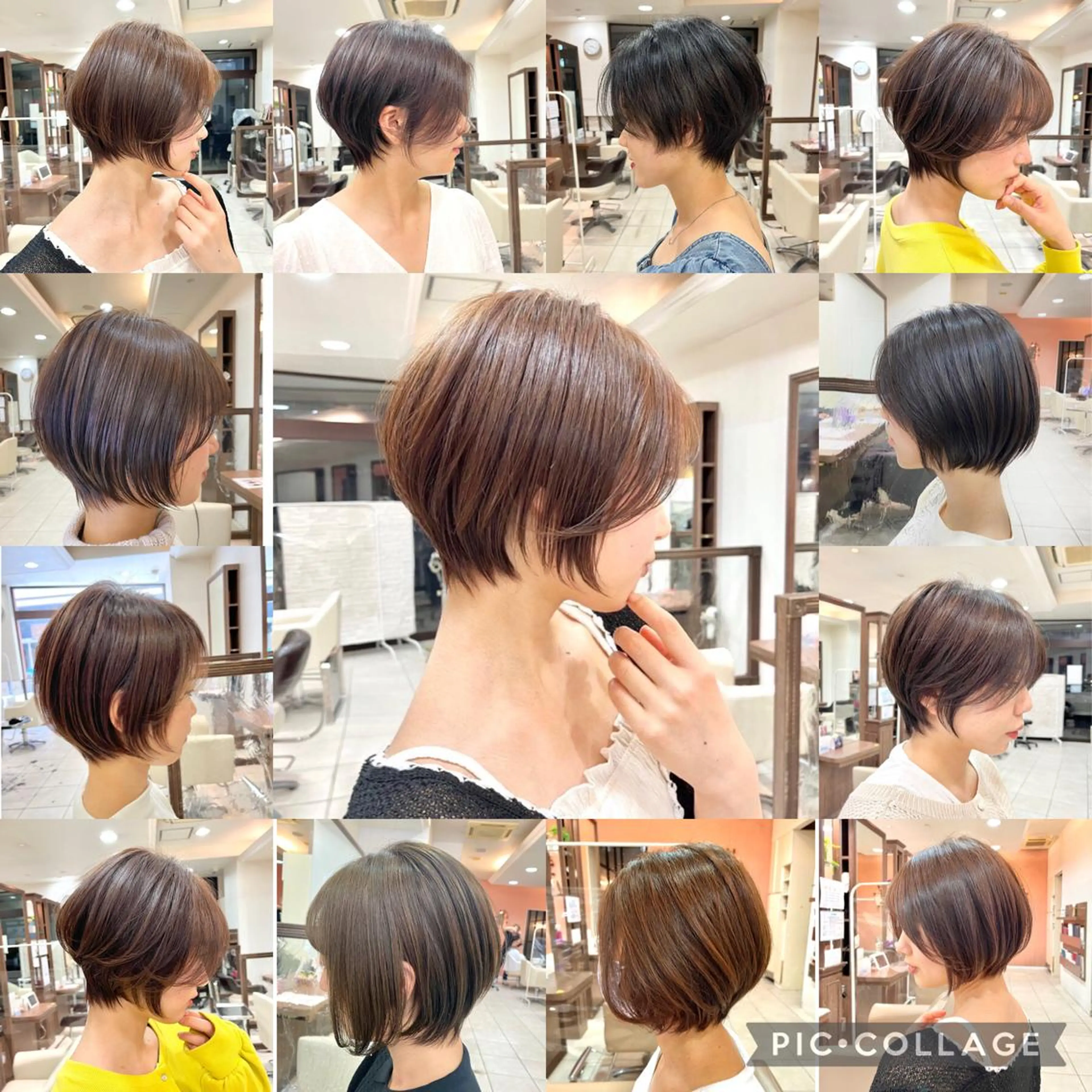 ショート カラー ショートヘア 小顔カット カット ヘアカラー トリートメント ✨髪質改善・縮毛矯正 専門美容室マーベルのヘアスタイル